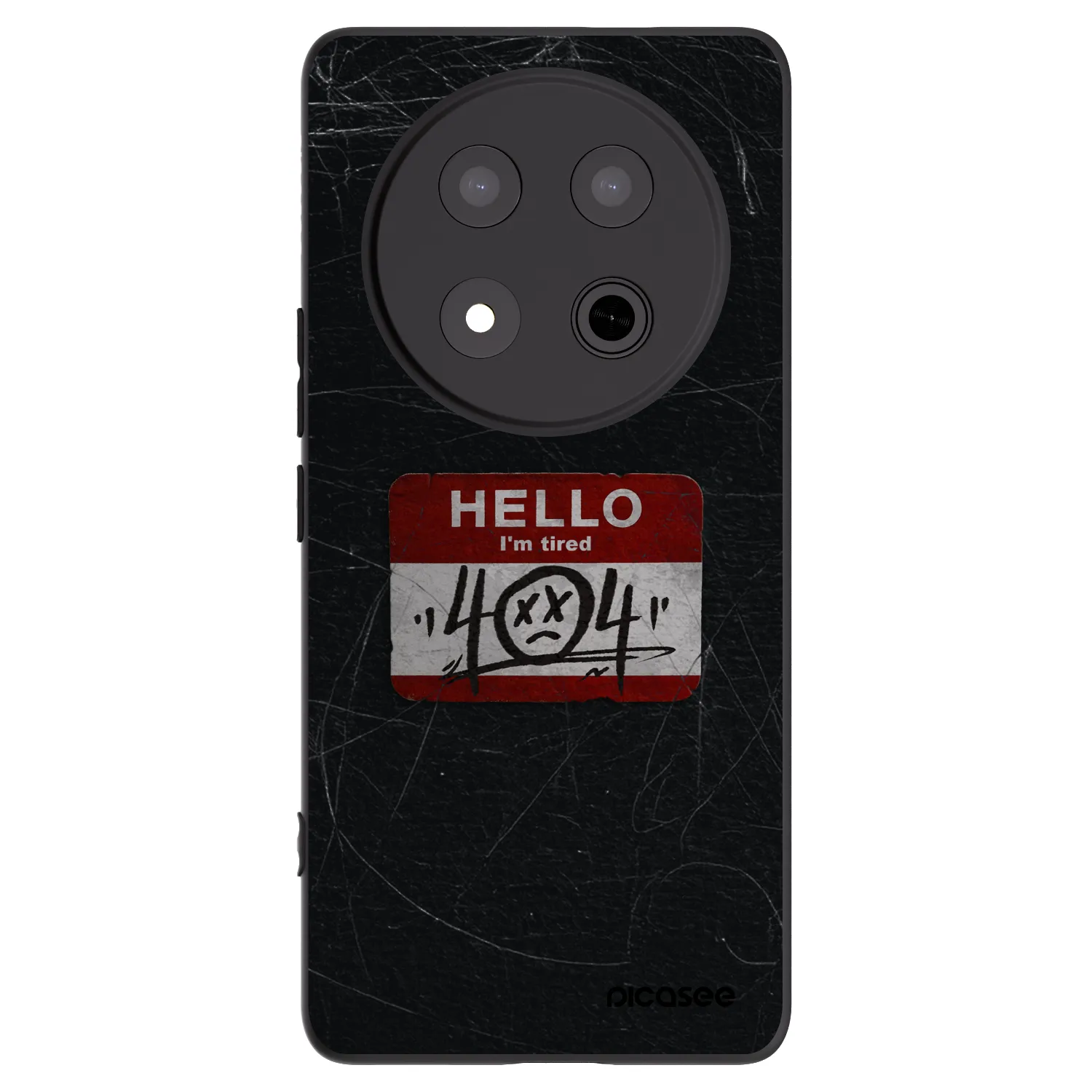 Picasee silikonski črni ovitek za Honor Magic7 Lite 5G - HELLO 404