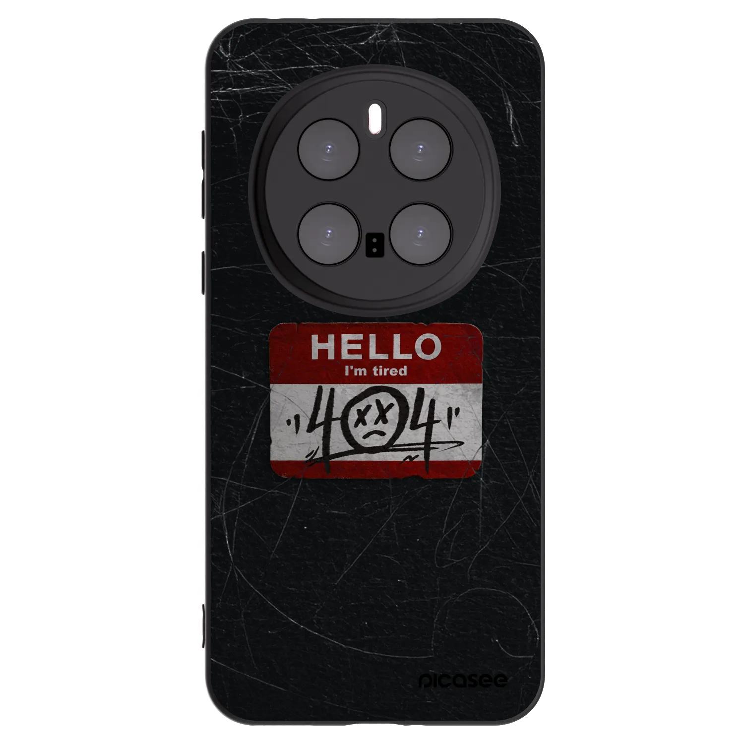 Picasee silikonski črni ovitek za Honor Magic7 Pro 5G - HELLO 404