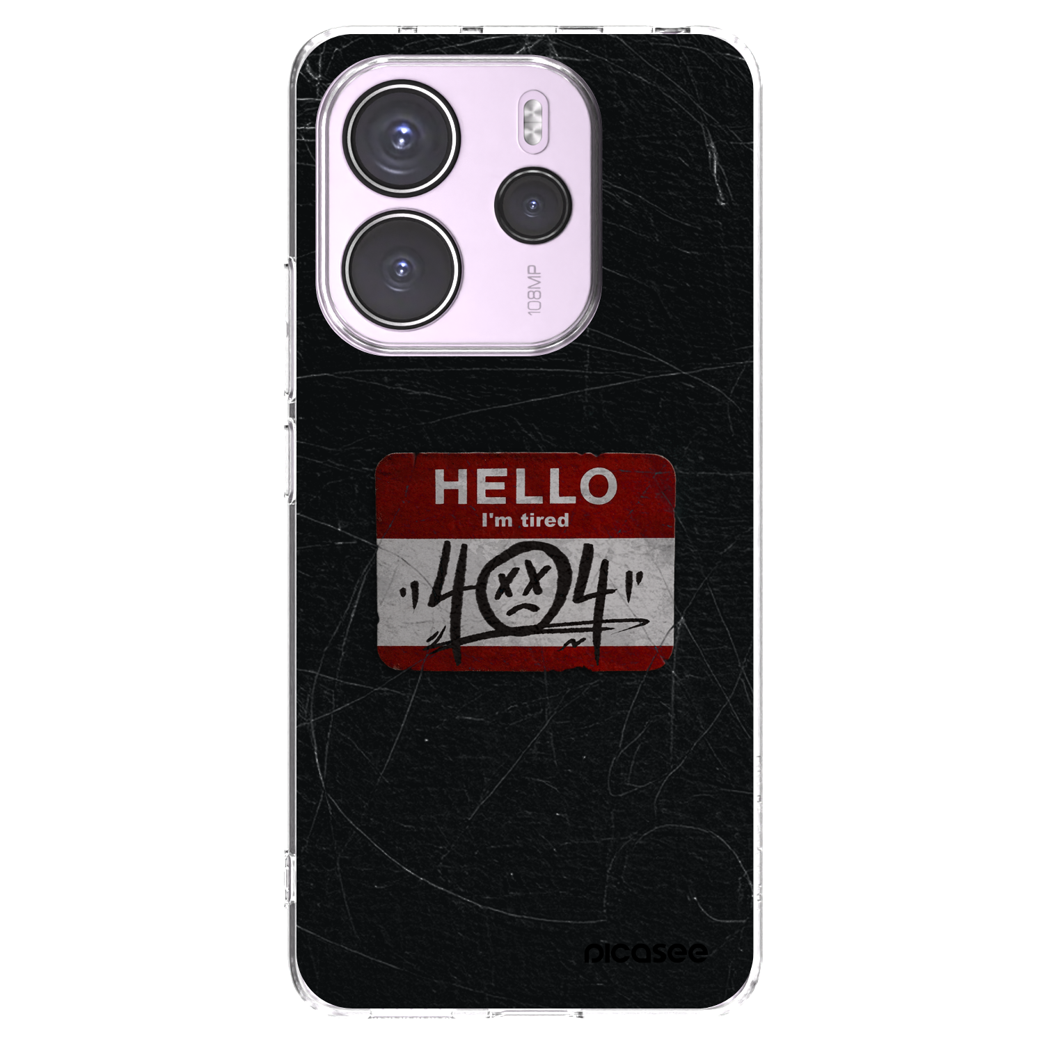 Picasee silikonski prozorni ovitek za Xiaomi Redmi Note 14 4G - HELLO 404