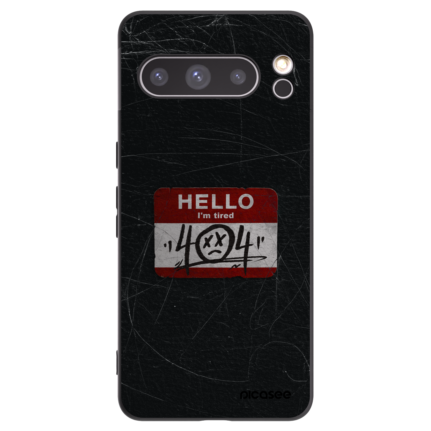 Picasee silikonski črni ovitek za Google Pixel 8 Pro - HELLO 404