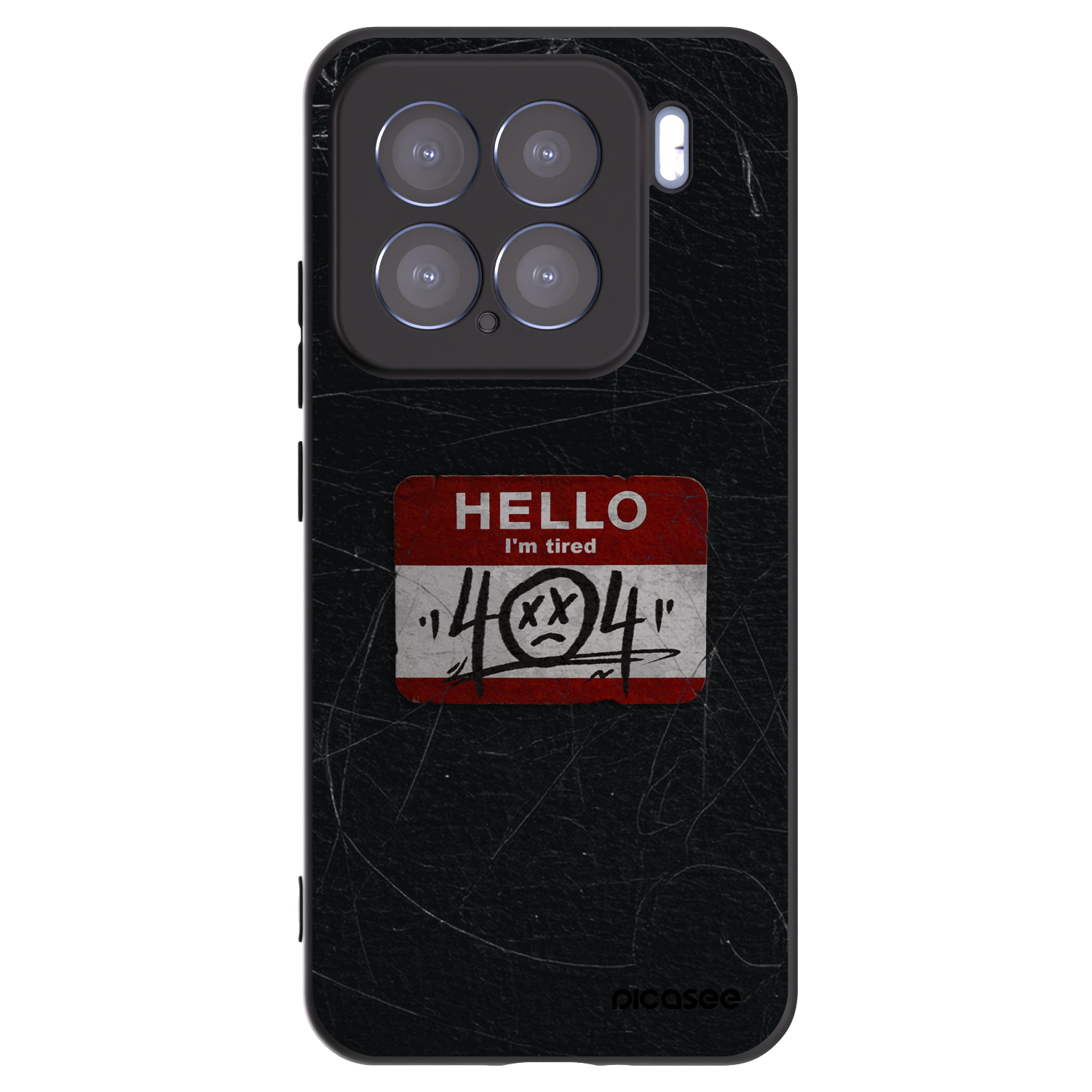 Picasee silikonski črni ovitek za Xiaomi 15 - HELLO 404