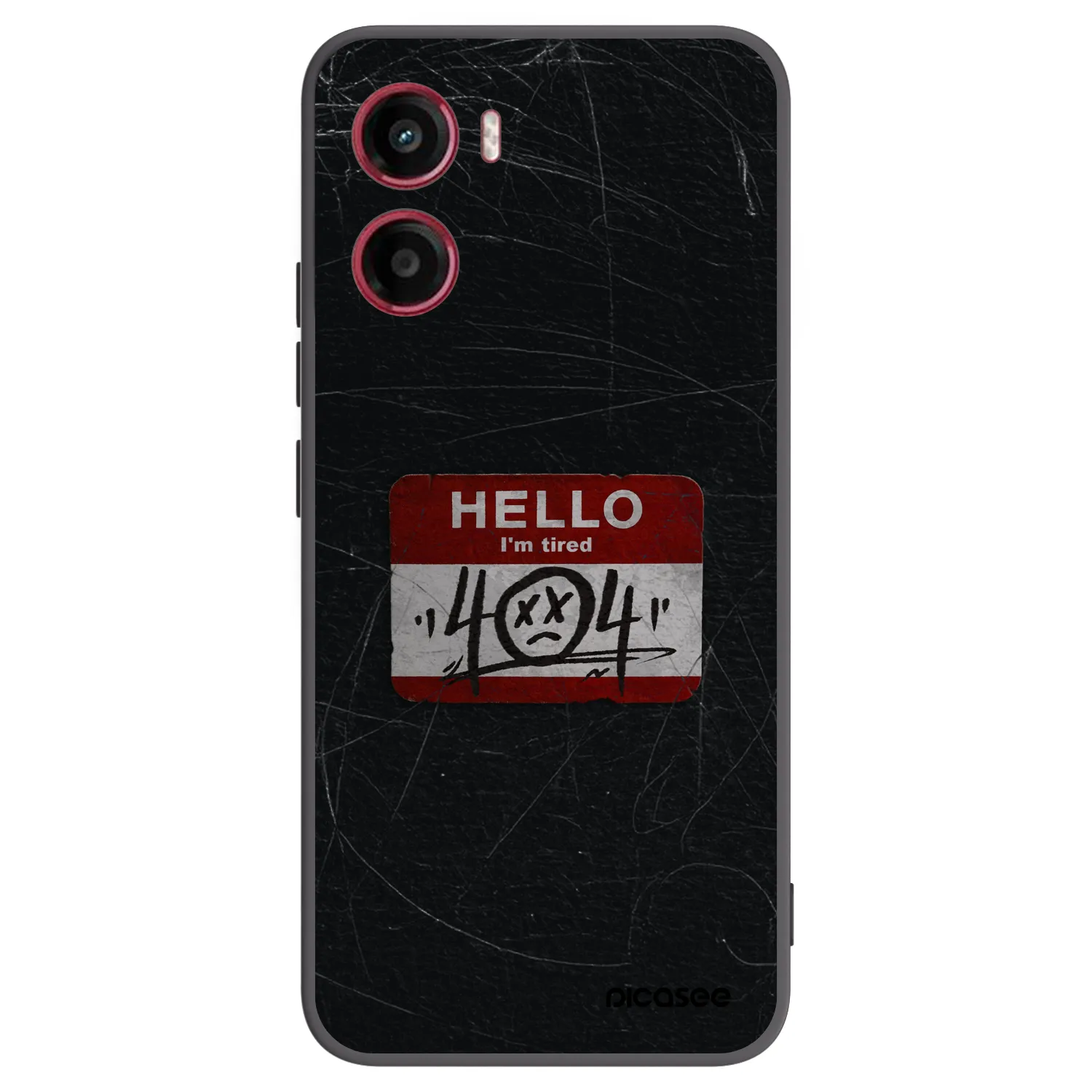 Picasee silikonski črni ovitek za Motorola Moto G05 - HELLO 404