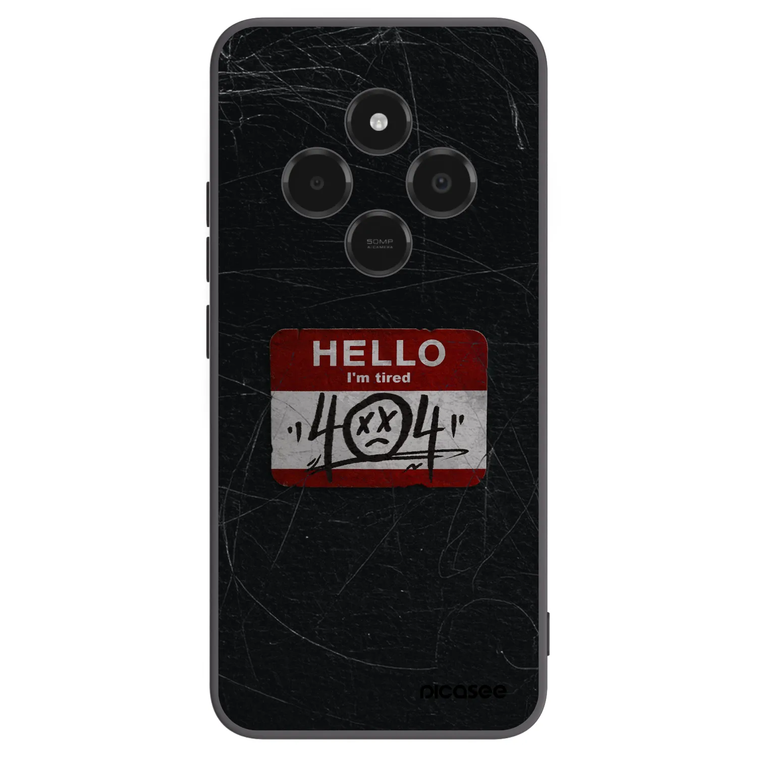 Picasee silikonski črni ovitek za Xiaomi Poco C75 - HELLO 404