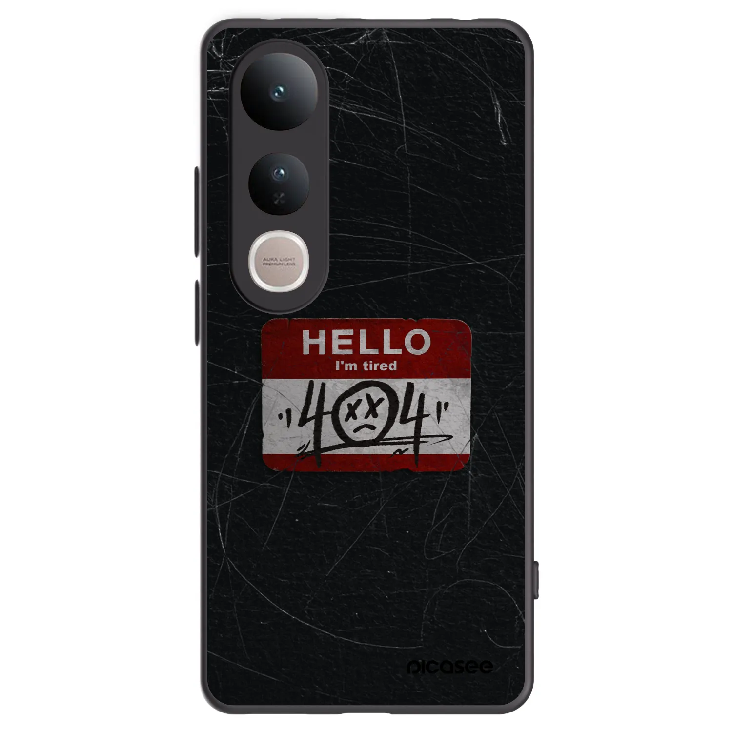 Picasee silikonski črni ovitek za Vivo V50 Lite 5G - HELLO 404