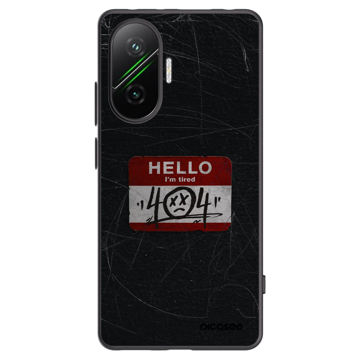 Picasee silikonski črni ovitek za Xiaomi Poco F7 Pro 5G - HELLO 404