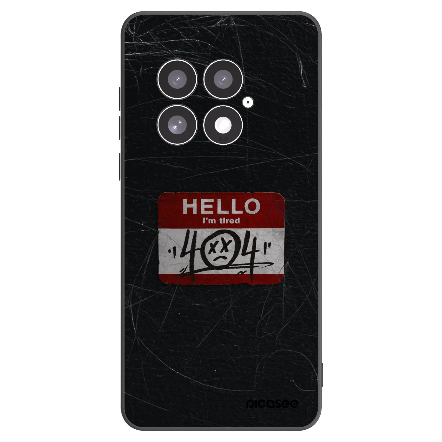 Picasee silikonski črni ovitek za OnePlus 13 5G - HELLO 404