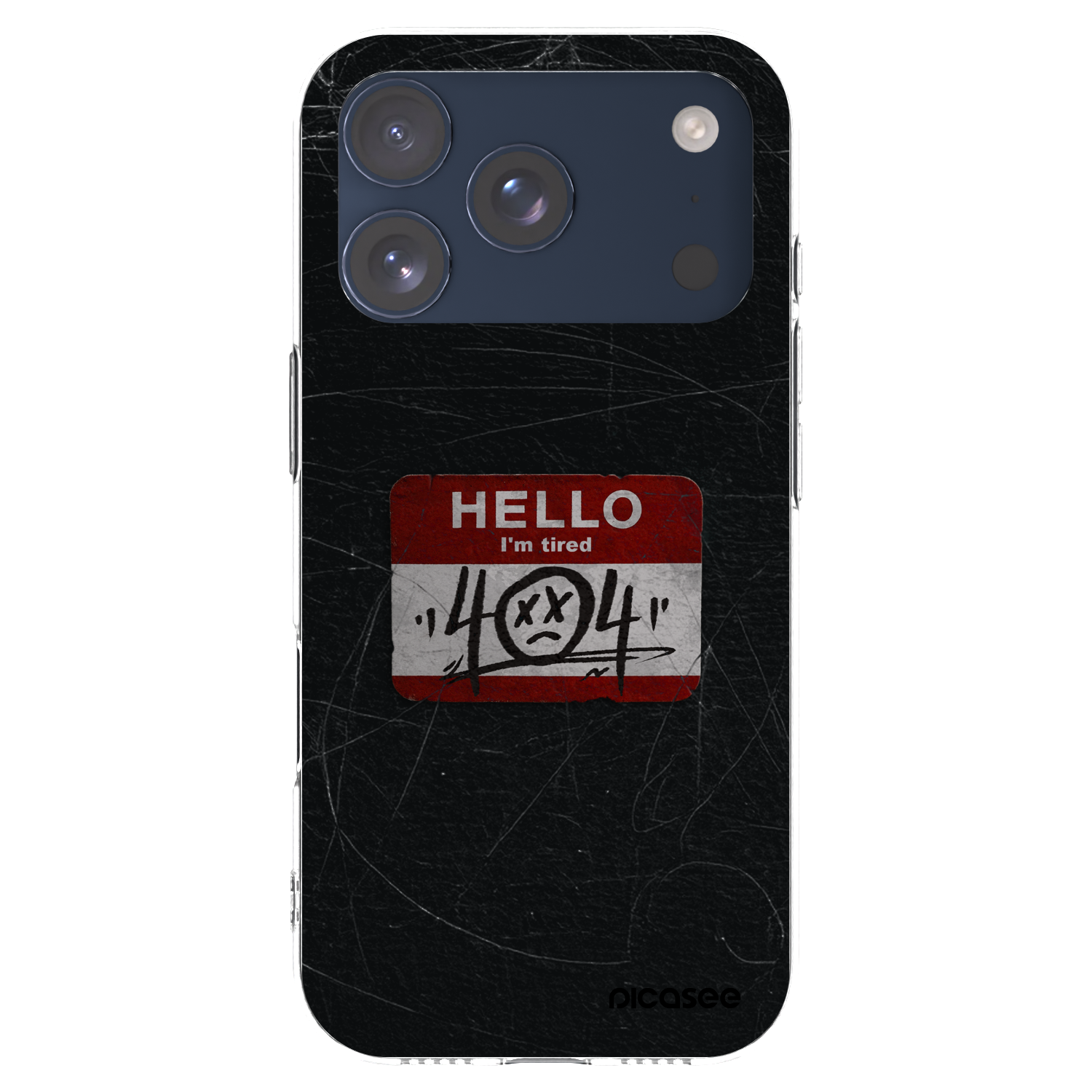 Picasee silikonski prozorni ovitek za Apple iPhone 17 Pro - HELLO 404