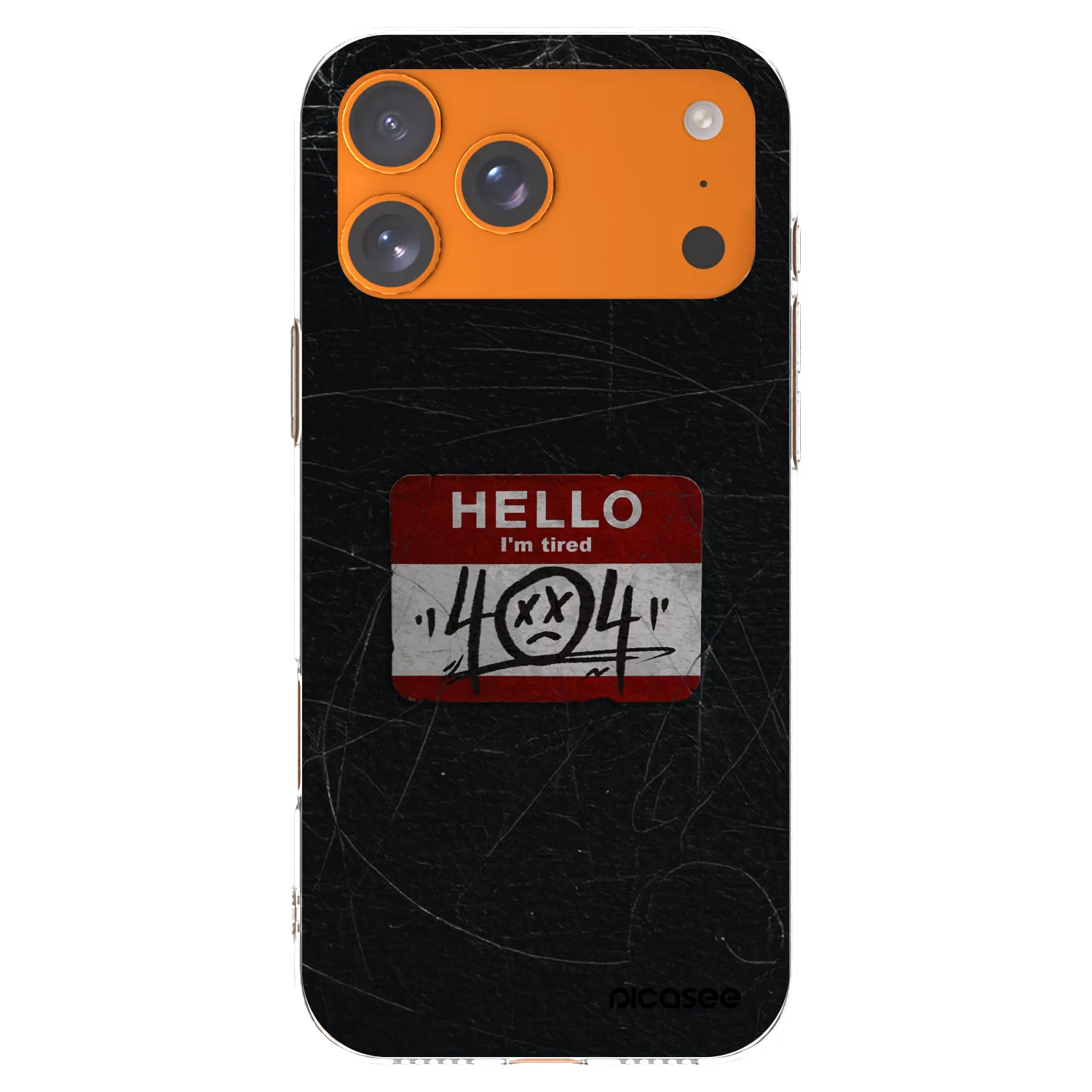 Picasee silikonski prozorni ovitek za Apple iPhone 17 Pro Max - HELLO 404