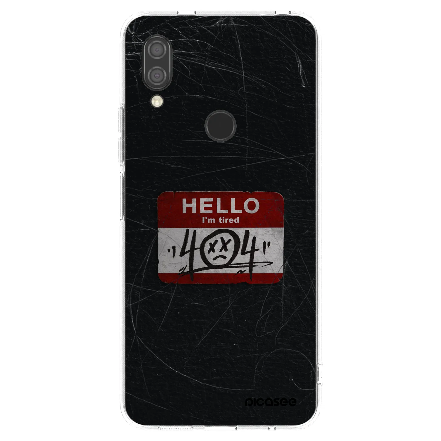Picasee silikonski prozorni ovitek za Xiaomi Redmi 7 - HELLO 404
