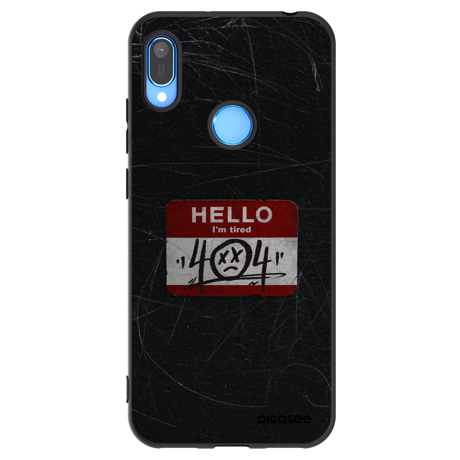 Picasee silikonski črni ovitek za Huawei Y6 2019 - HELLO 404