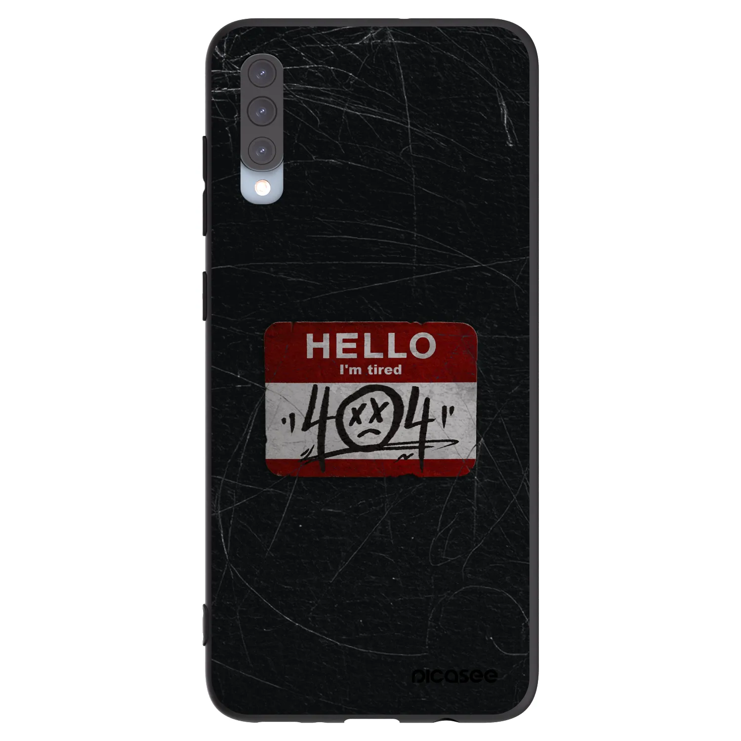 Picasee silikonski črni ovitek za Samsung Galaxy A70 A705F - HELLO 404