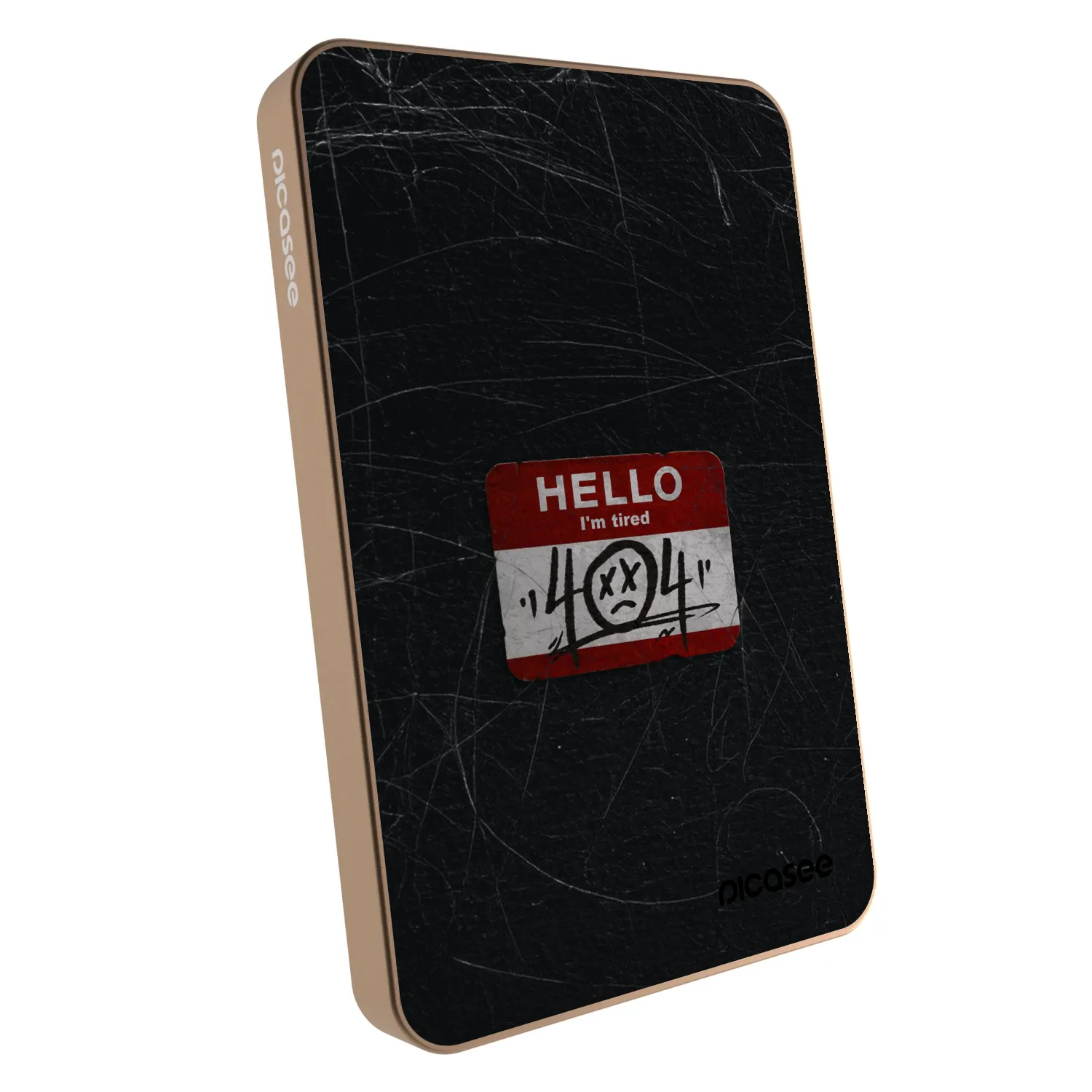 Picasee Prenosna baterija z MagSafe 5 000 mAh Zlati - HELLO 404
