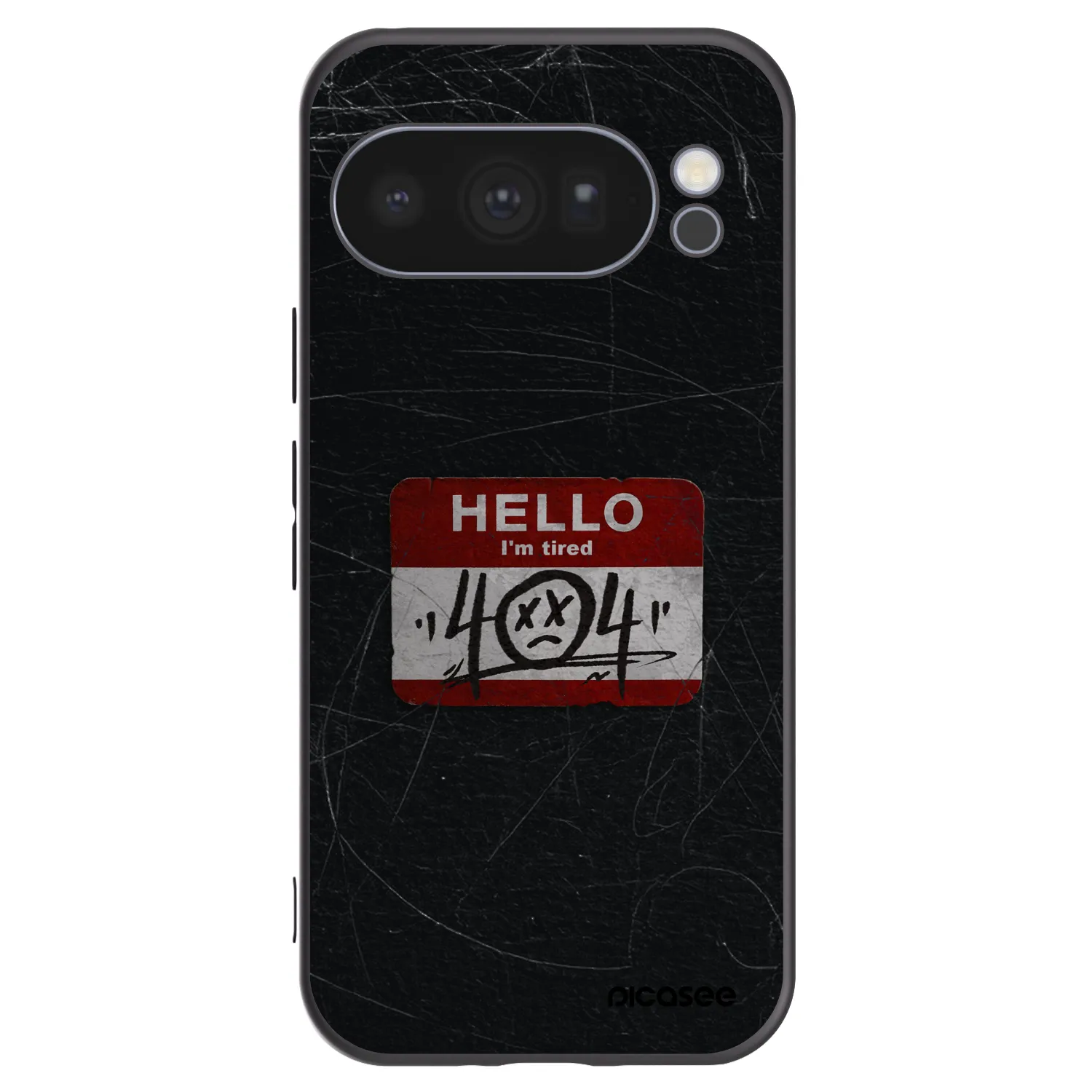 Picasee silikonski črni ovitek za Google Pixel 10 Pro - HELLO 404