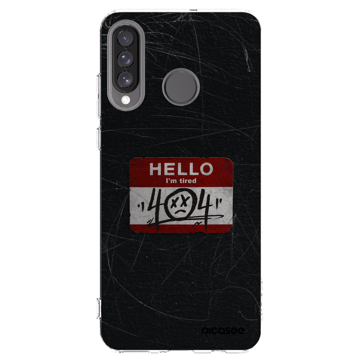 Picasee silikonski prozorni ovitek za Huawei P30 Lite - HELLO 404