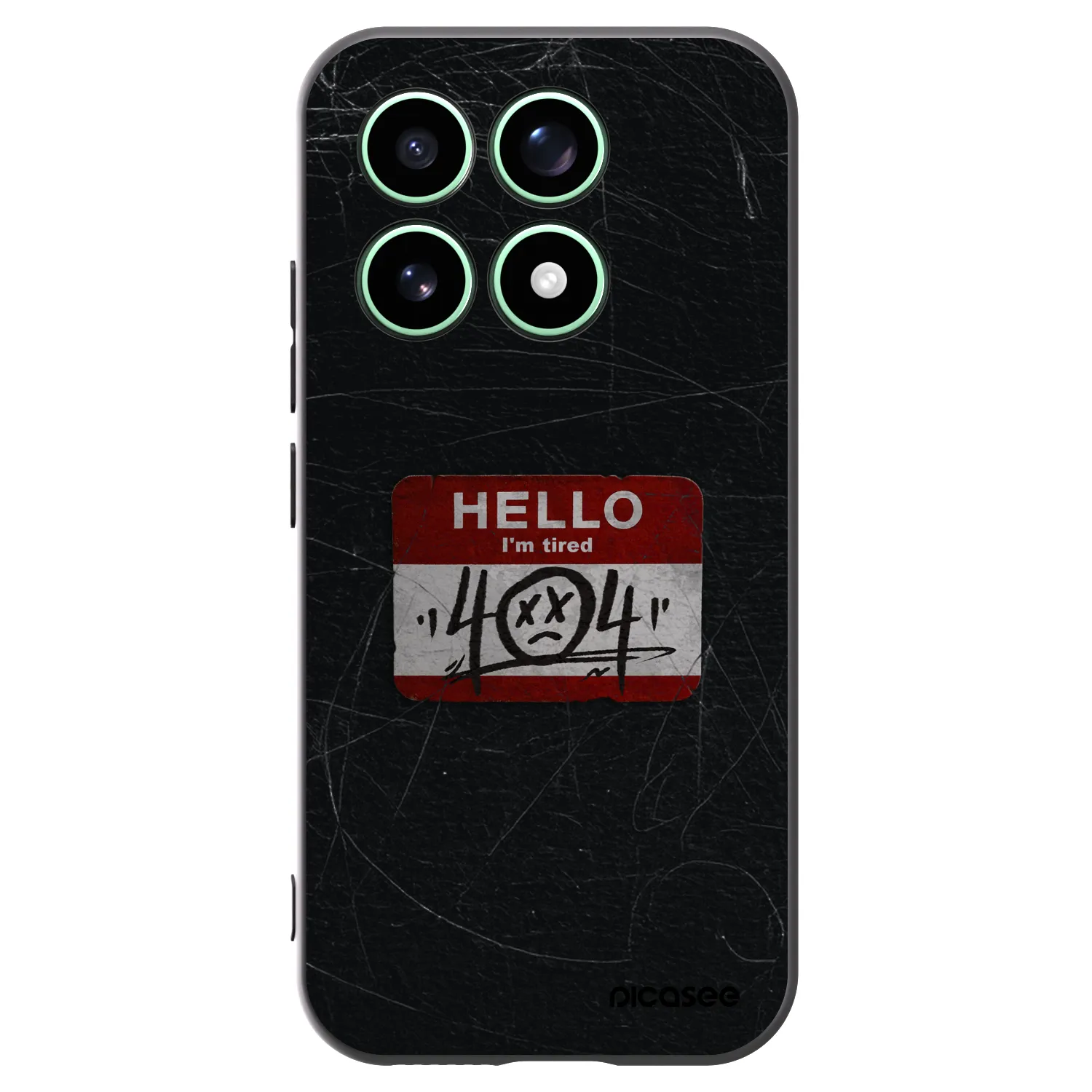 Picasee silikonski črni ovitek za Xiaomi 17 - HELLO 404