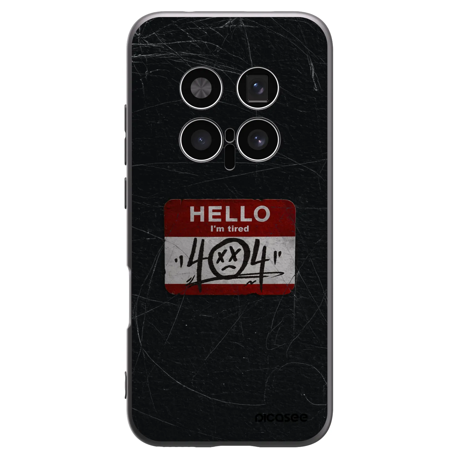 Picasee silikonski črni ovitek za Honor Magic8 Pro 5G - HELLO 404