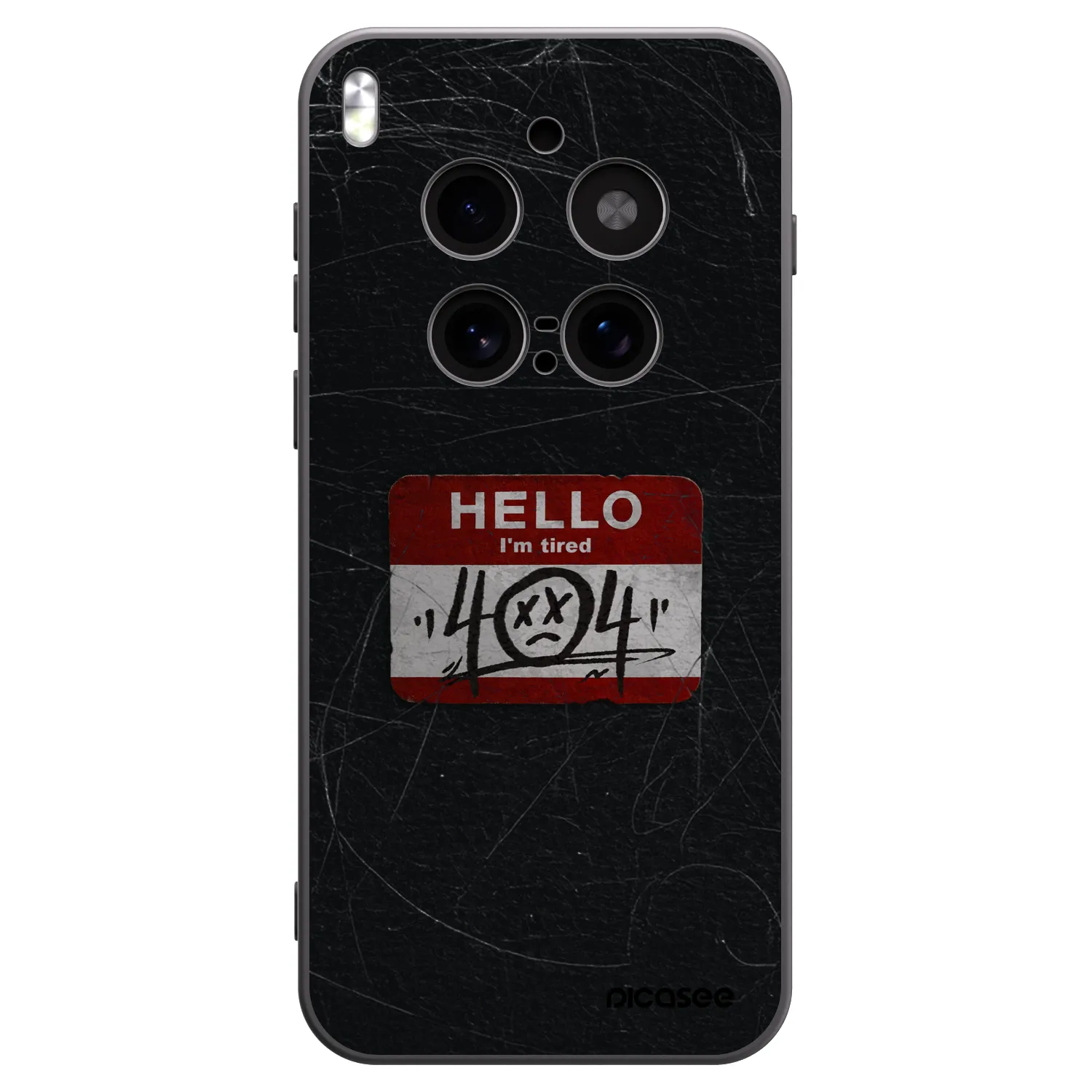 Picasee silikonski črni ovitek za Vivo X300 Pro - HELLO 404