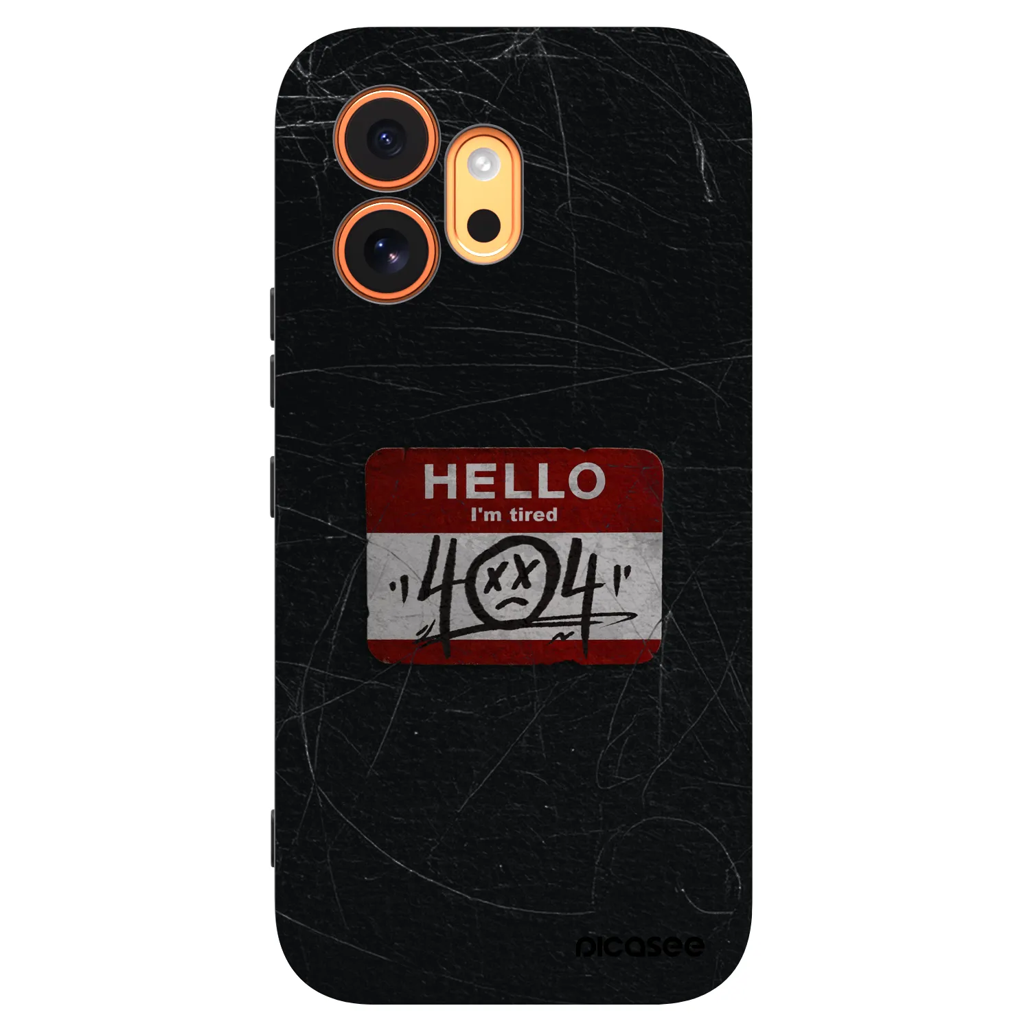 Picasee silikonski črni ovitek za Honor 600 - HELLO 404
