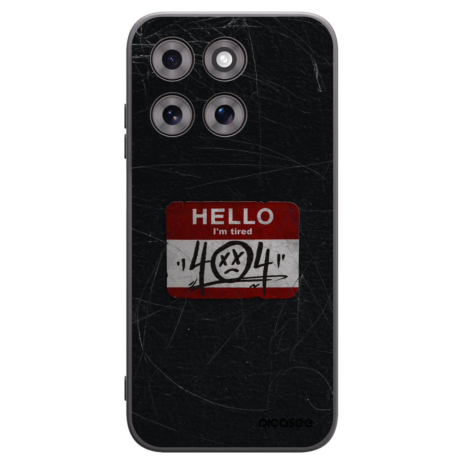 Picasee silikonski črni ovitek za Motorola Moto G77 - HELLO 404