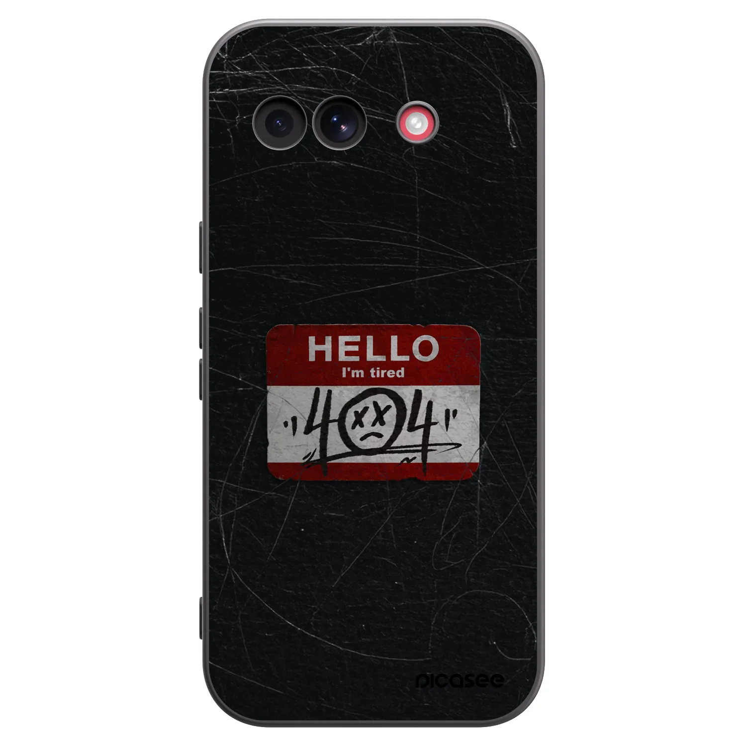 Picasee silikonski črni ovitek za Google Pixel 10a - HELLO 404