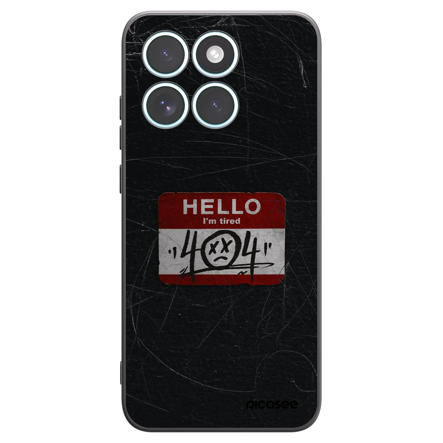 Picasee silikonski črni ovitek za Motorola Edge 70 Fusion - HELLO 404
