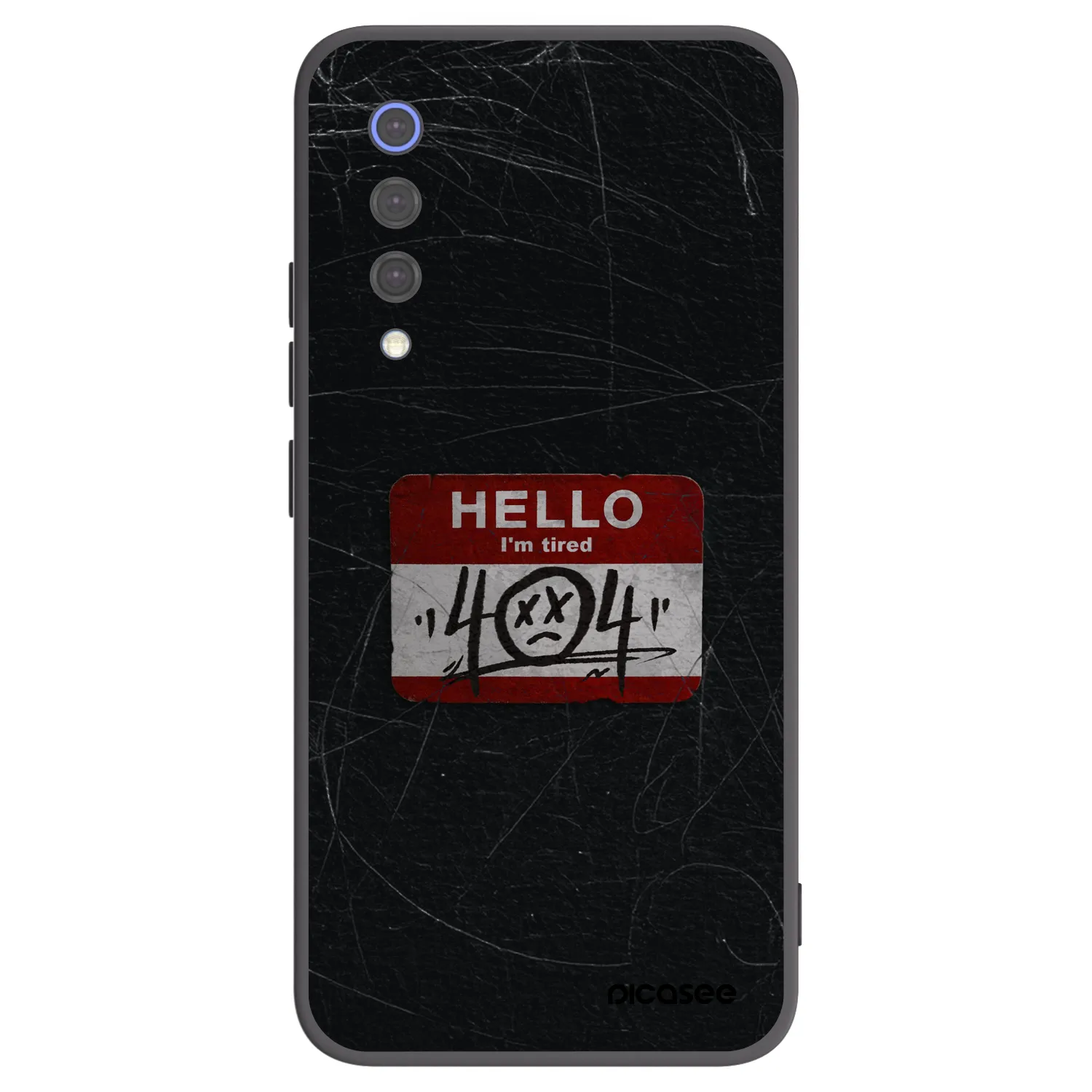 Picasee silikonski črni ovitek za Xiaomi Mi 9 SE - HELLO 404