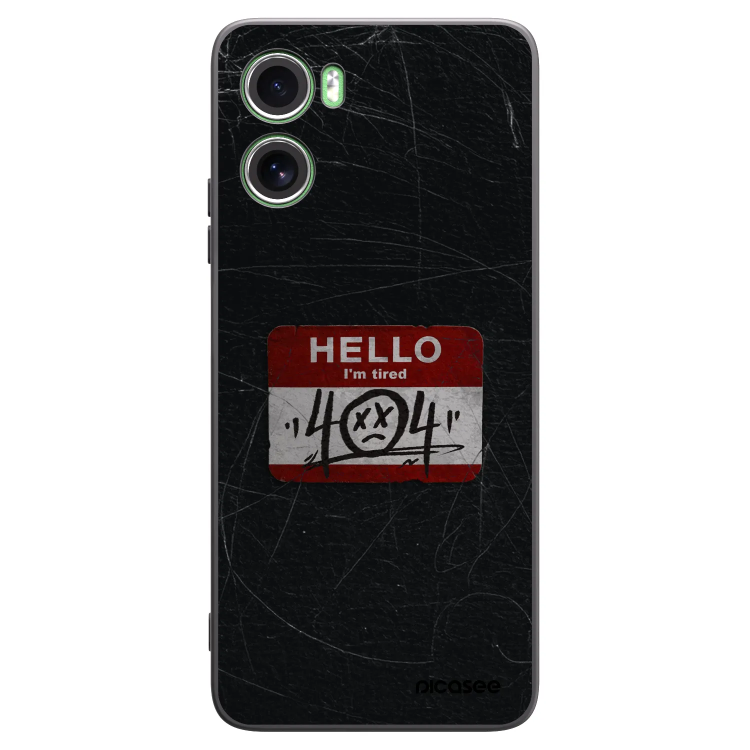 Picasee silikonski črni ovitek za Motorola Moto G06 - HELLO 404