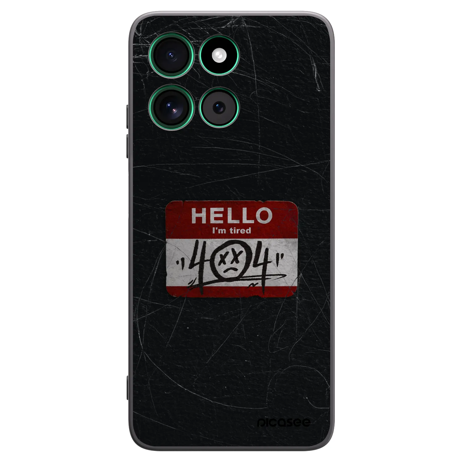 Picasee silikonski črni ovitek za Motorola Moto G57 Power - HELLO 404