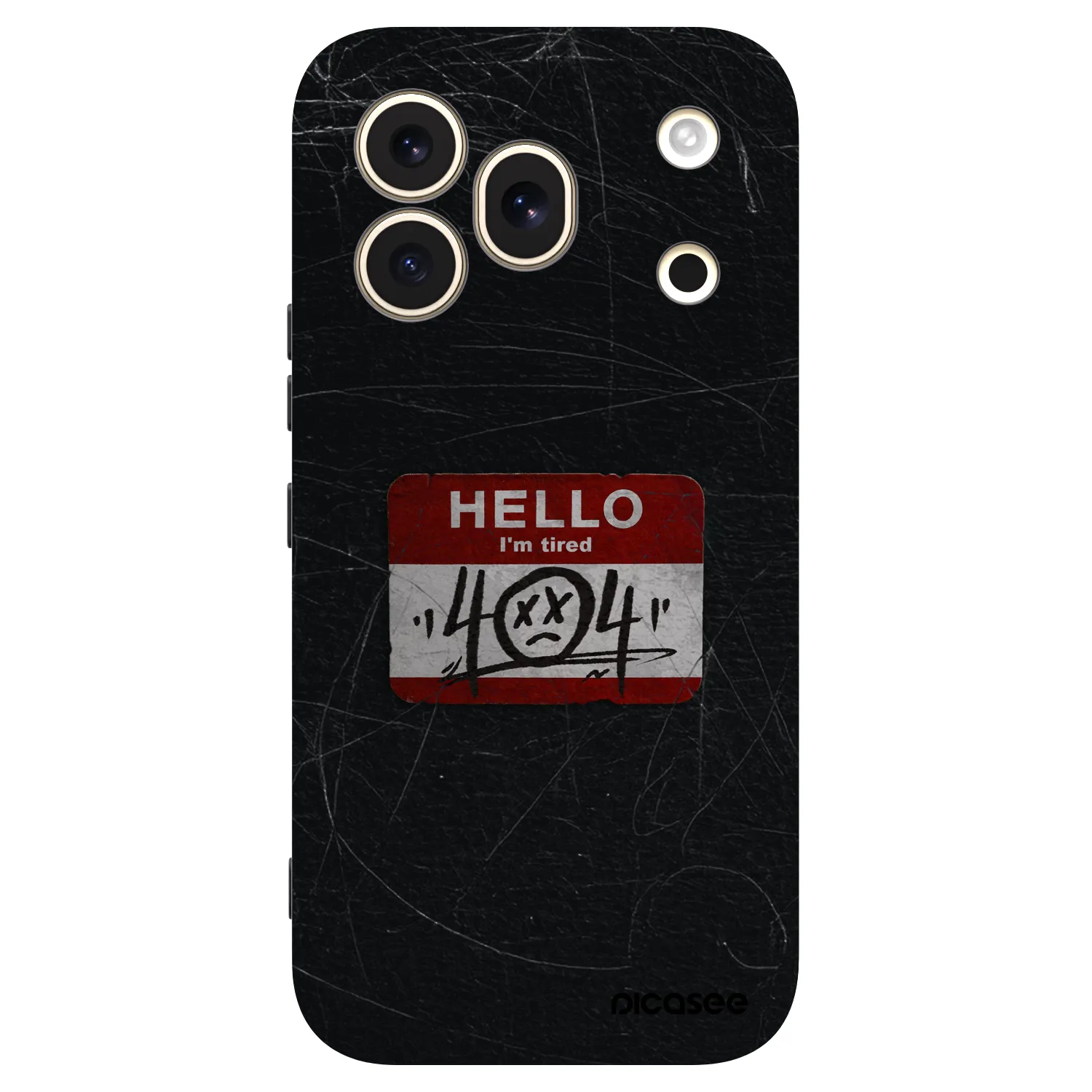 Picasee silikonski črni ovitek za Honor 600 Pro - HELLO 404