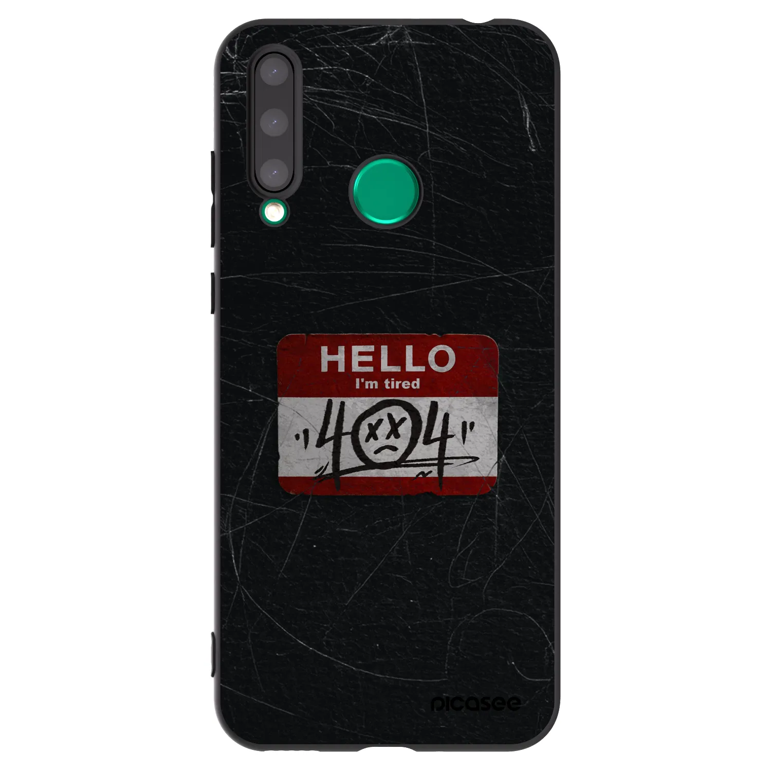 Picasee silikonski črni ovitek za Honor 20 Lite - HELLO 404