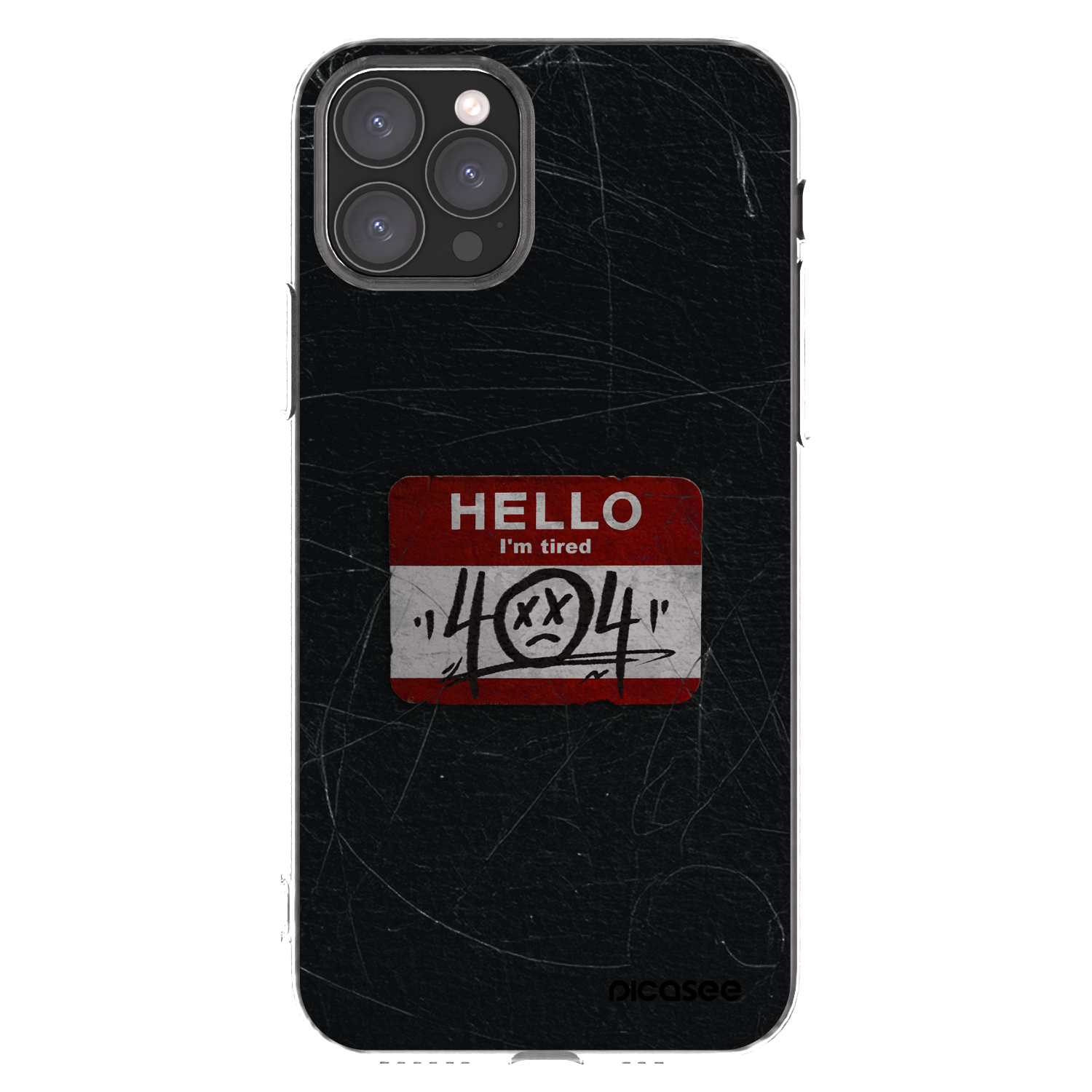 Picasee silikonski prozorni ovitek za Apple iPhone 11 Pro - HELLO 404