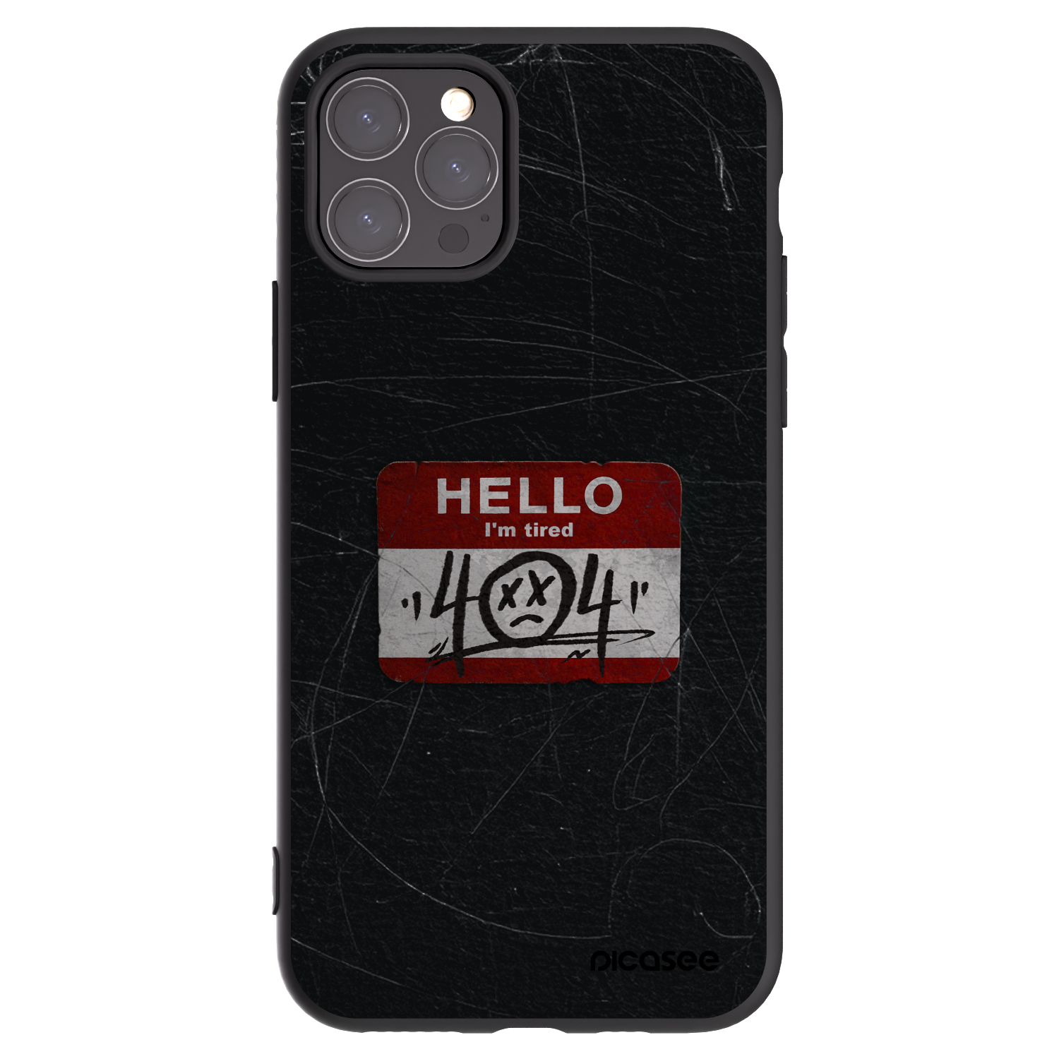 Picasee silikonski črni ovitek za Apple iPhone 11 Pro - HELLO 404