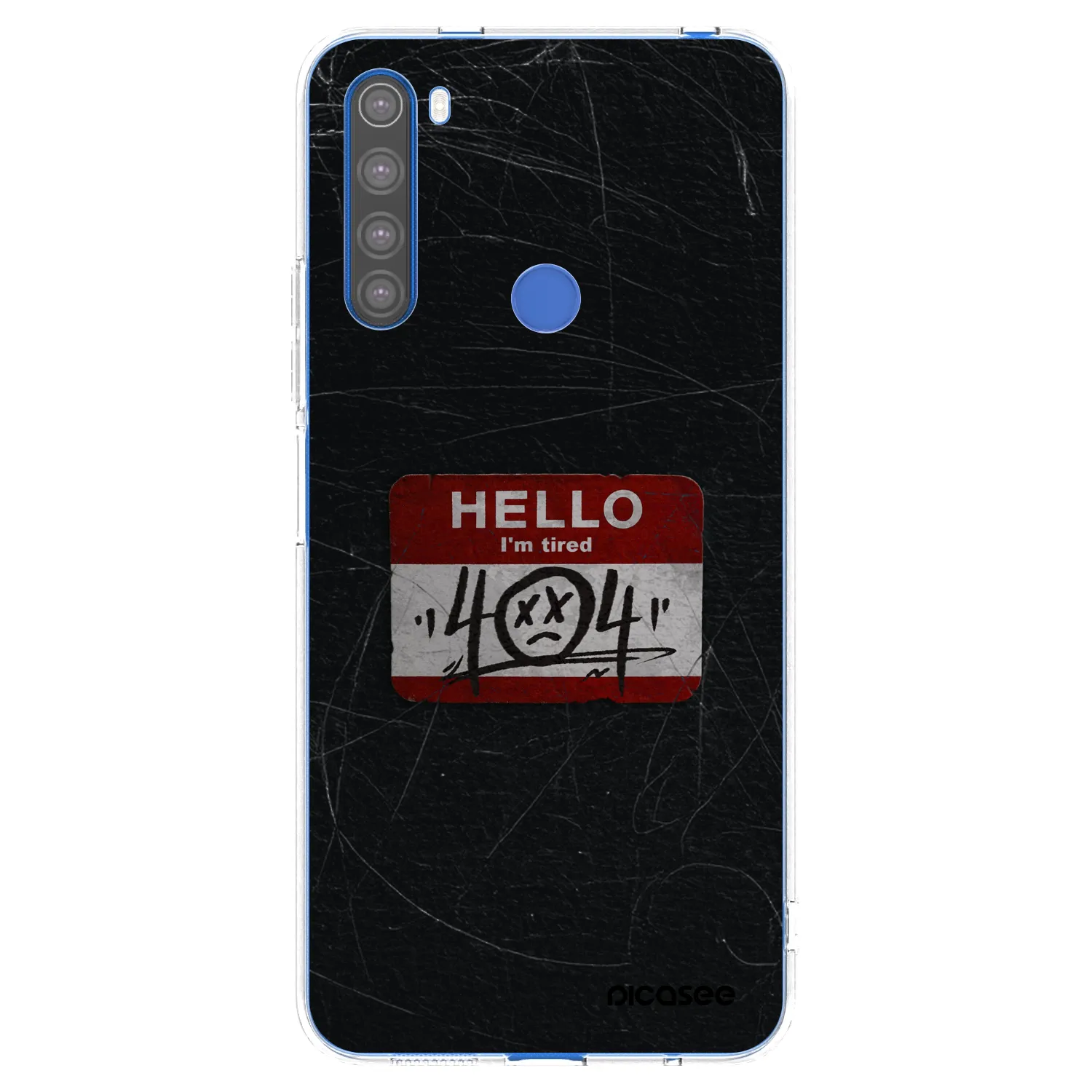 Picasee silikonski prozorni ovitek za Xiaomi Redmi Note 8T - HELLO 404