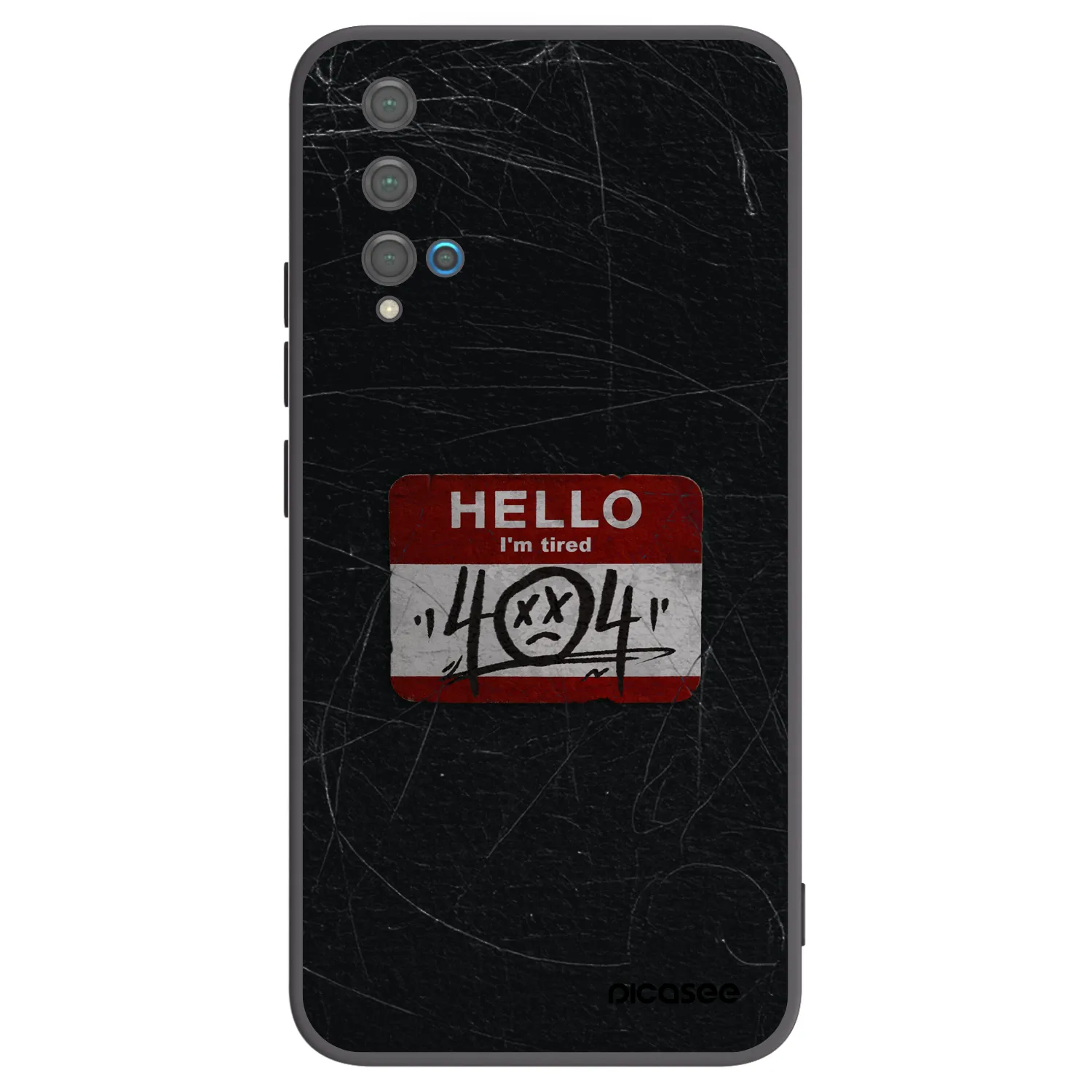 Picasee silikonski črni ovitek za Huawei Nova 5T - HELLO 404
