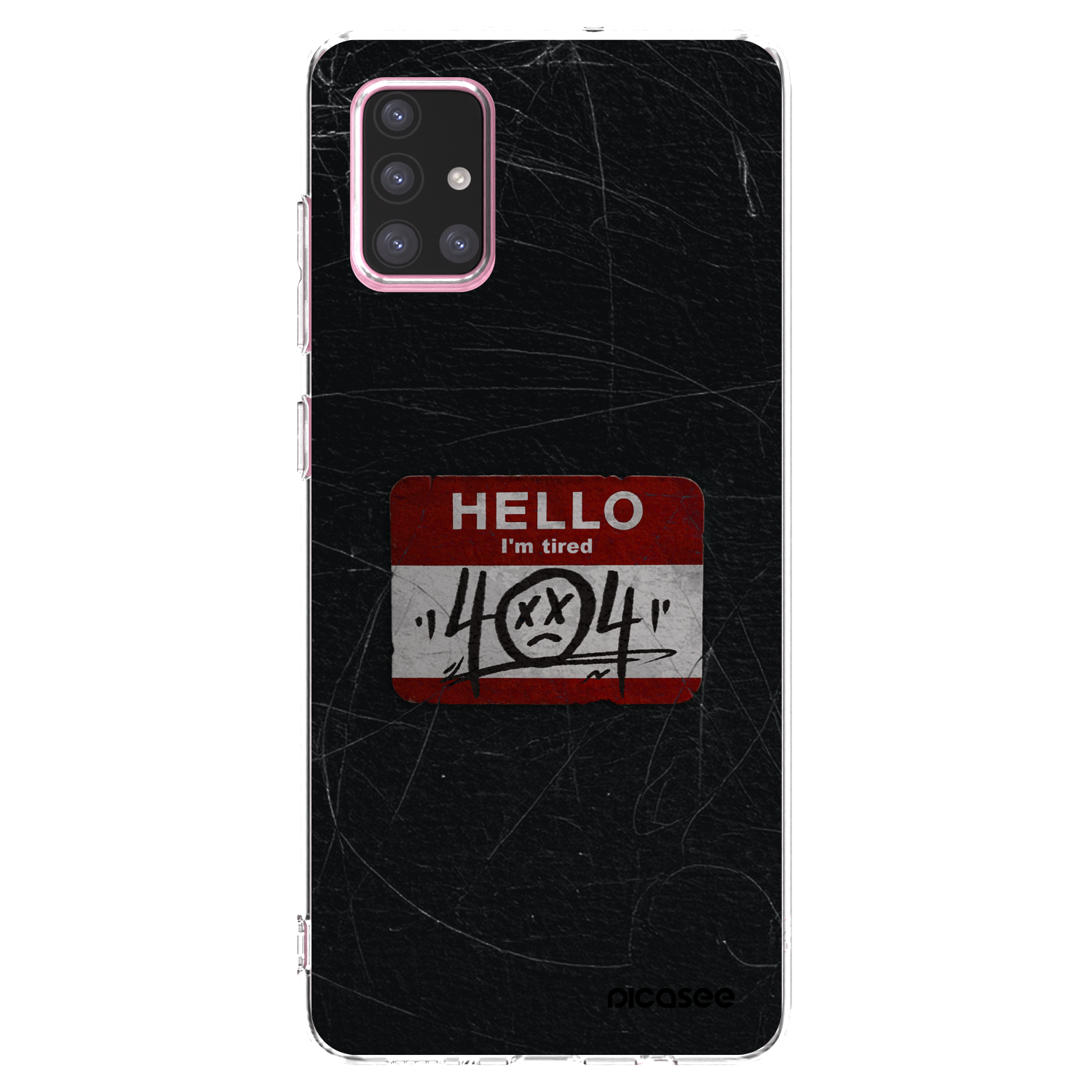 Picasee silikonski prozorni ovitek za Samsung Galaxy A71 A715F - HELLO 404