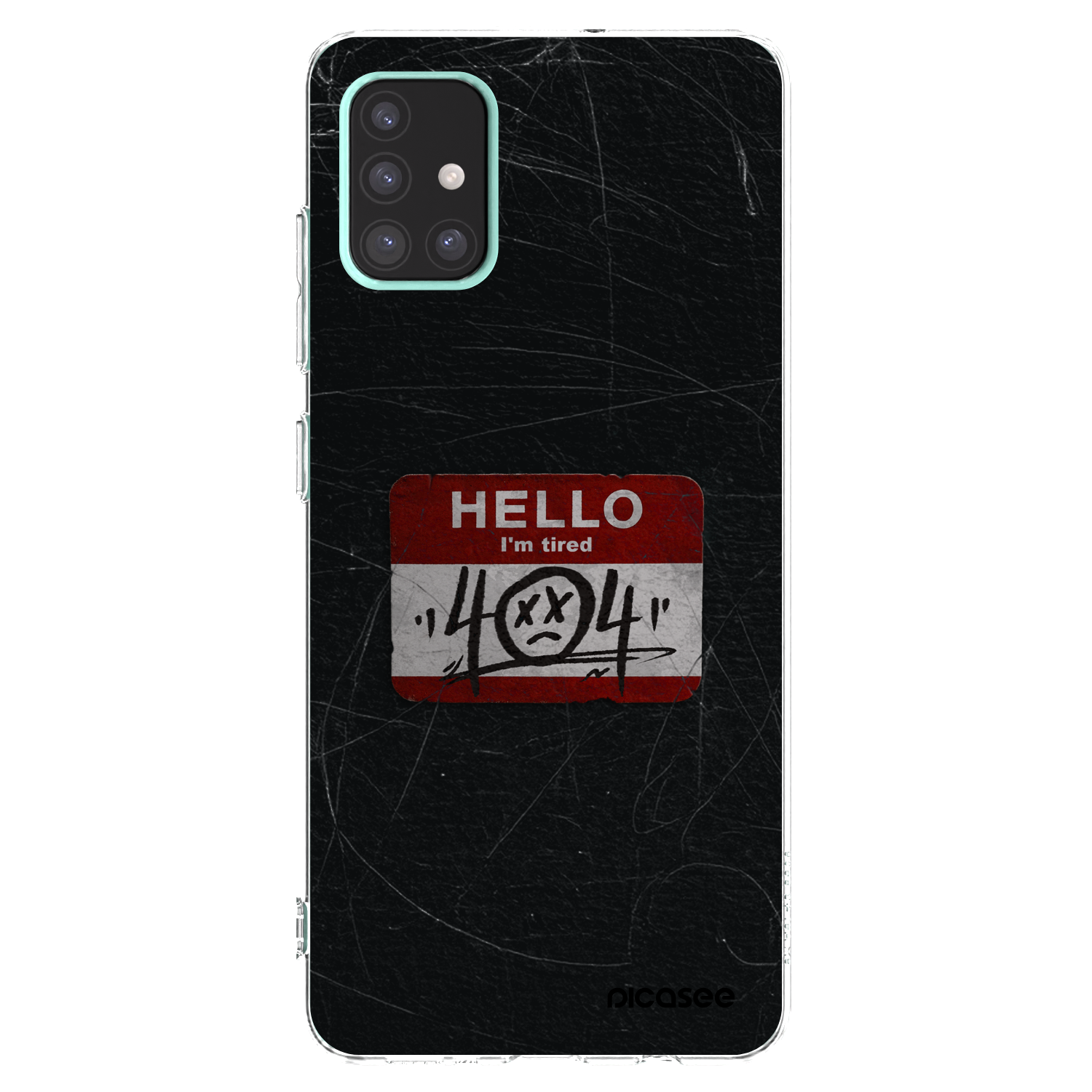 Picasee silikonski prozorni ovitek za Samsung Galaxy A51 A515F - HELLO 404