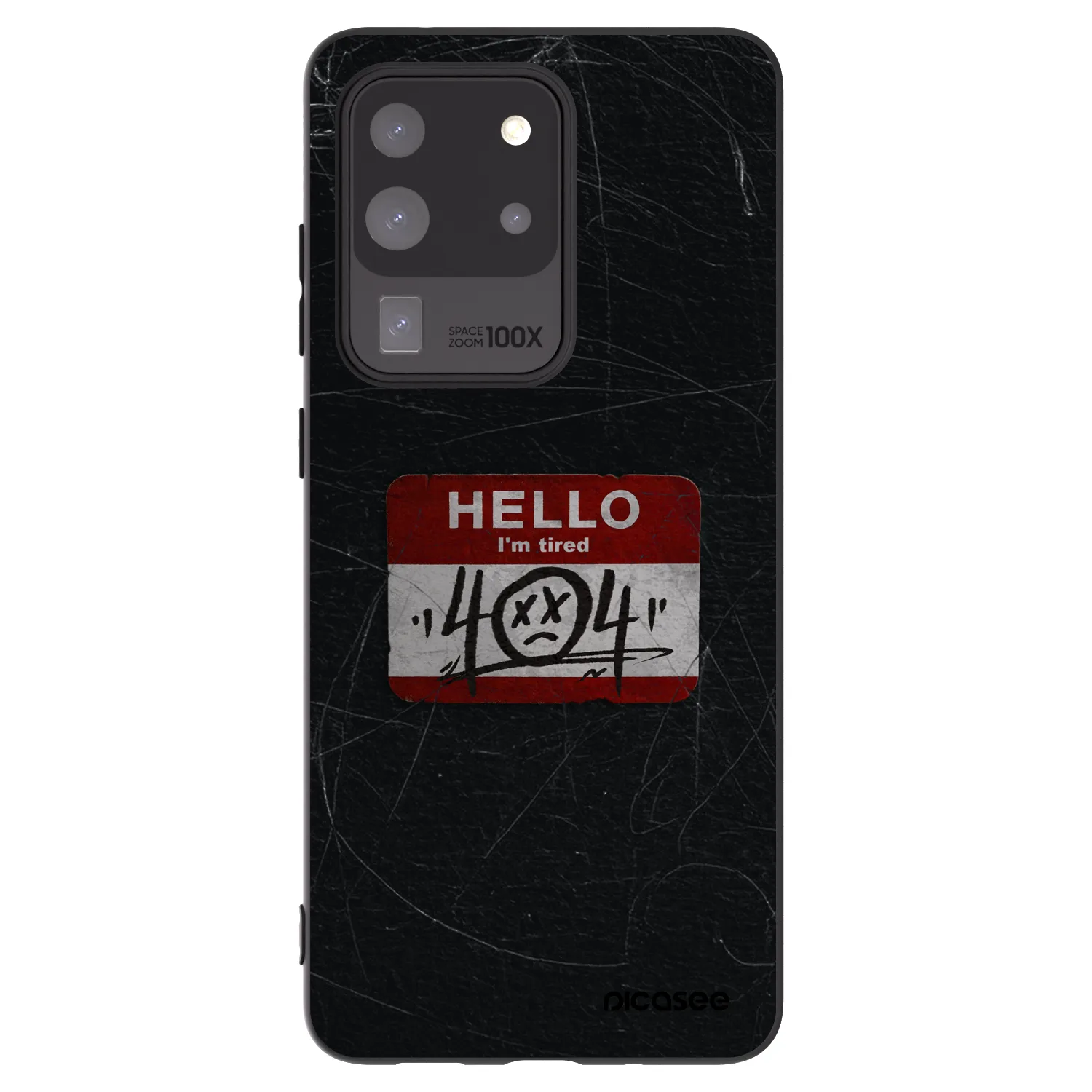 Picasee silikonski črni ovitek za Samsung Galaxy S20 Ultra 5G G988F - HELLO 404