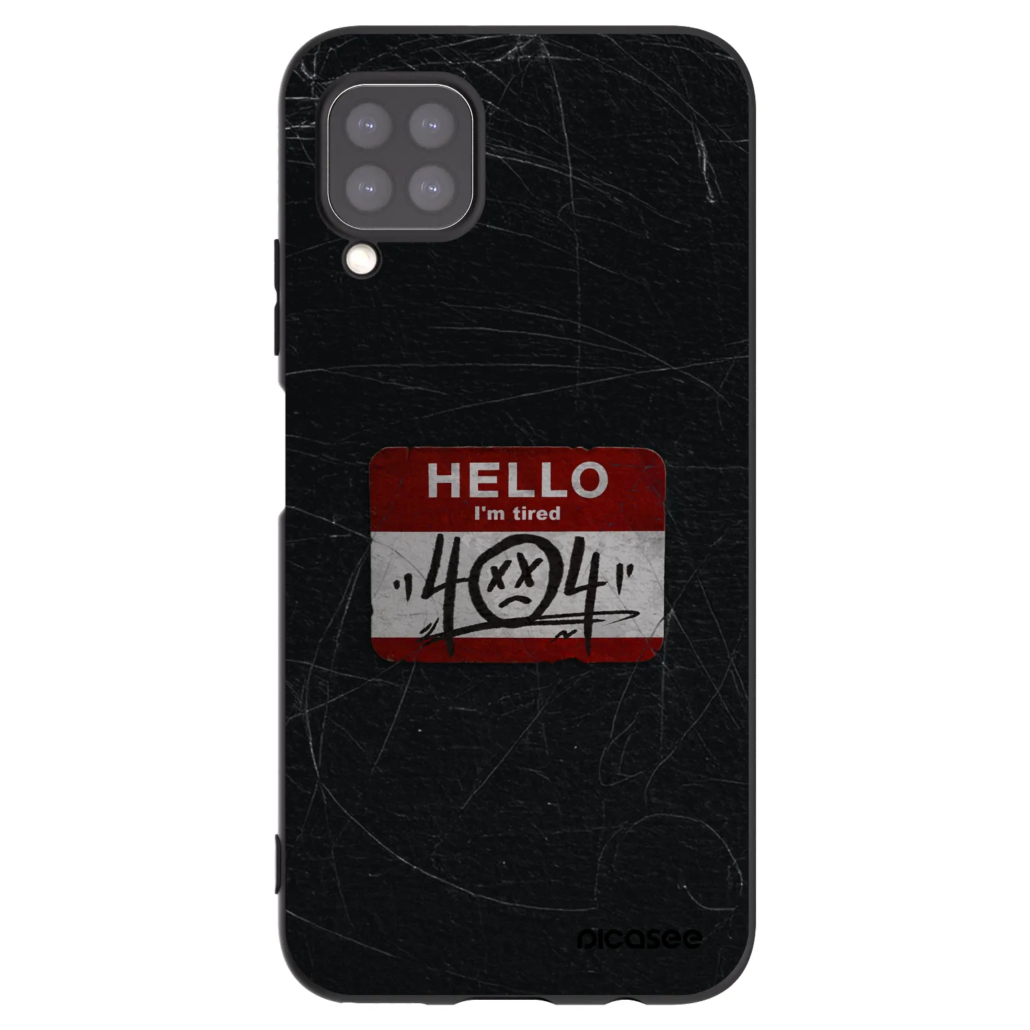 Picasee silikonski črni ovitek za Huawei P40 Lite - HELLO 404