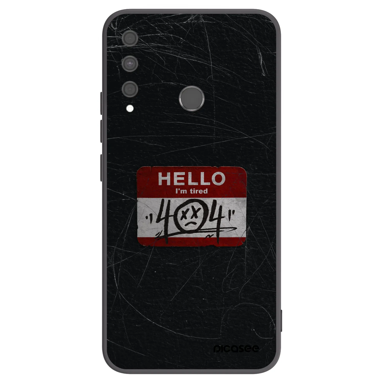 Picasee silikonski črni ovitek za Huawei P40 Lite E - HELLO 404