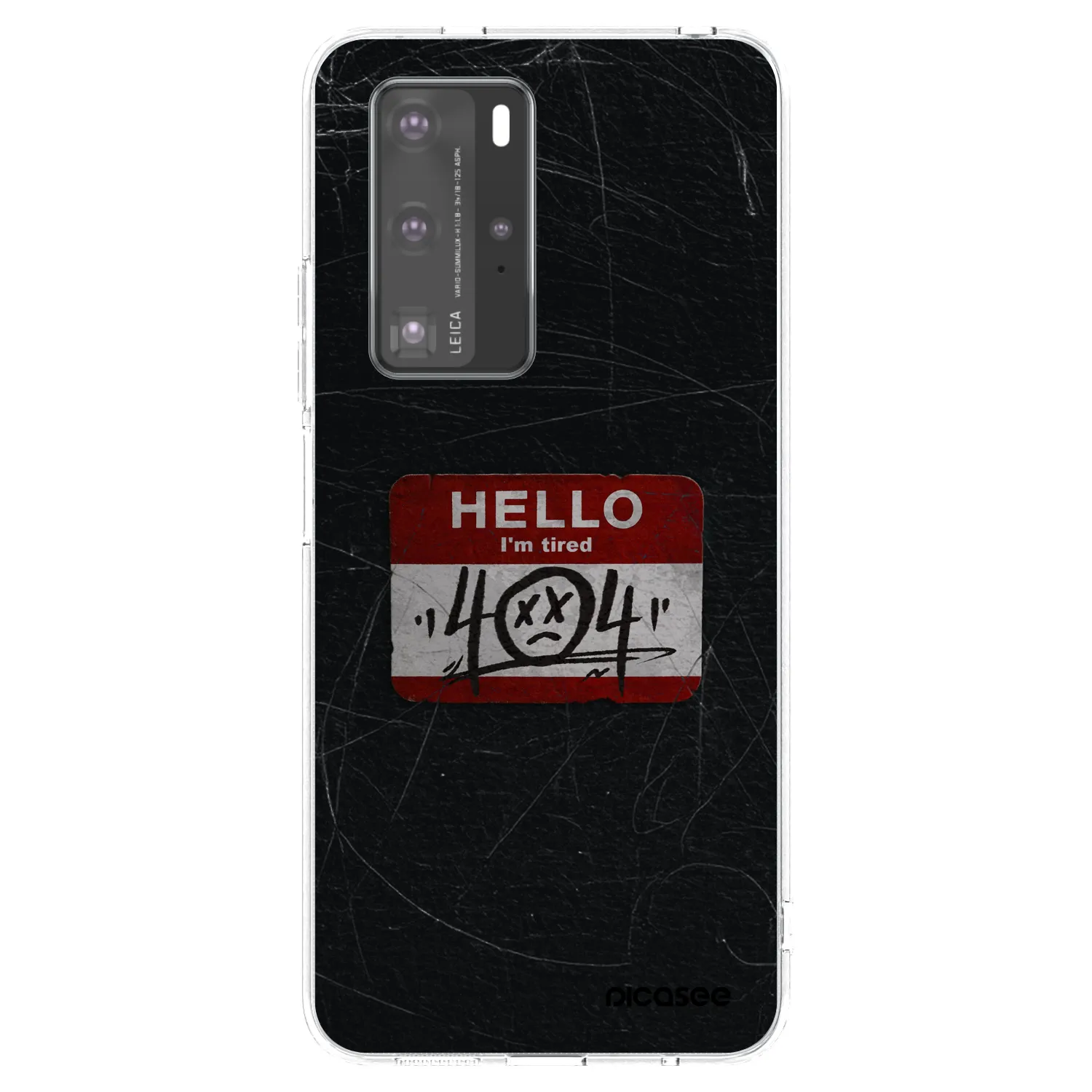 Picasee silikonski prozorni ovitek za Huawei P40 Pro - HELLO 404