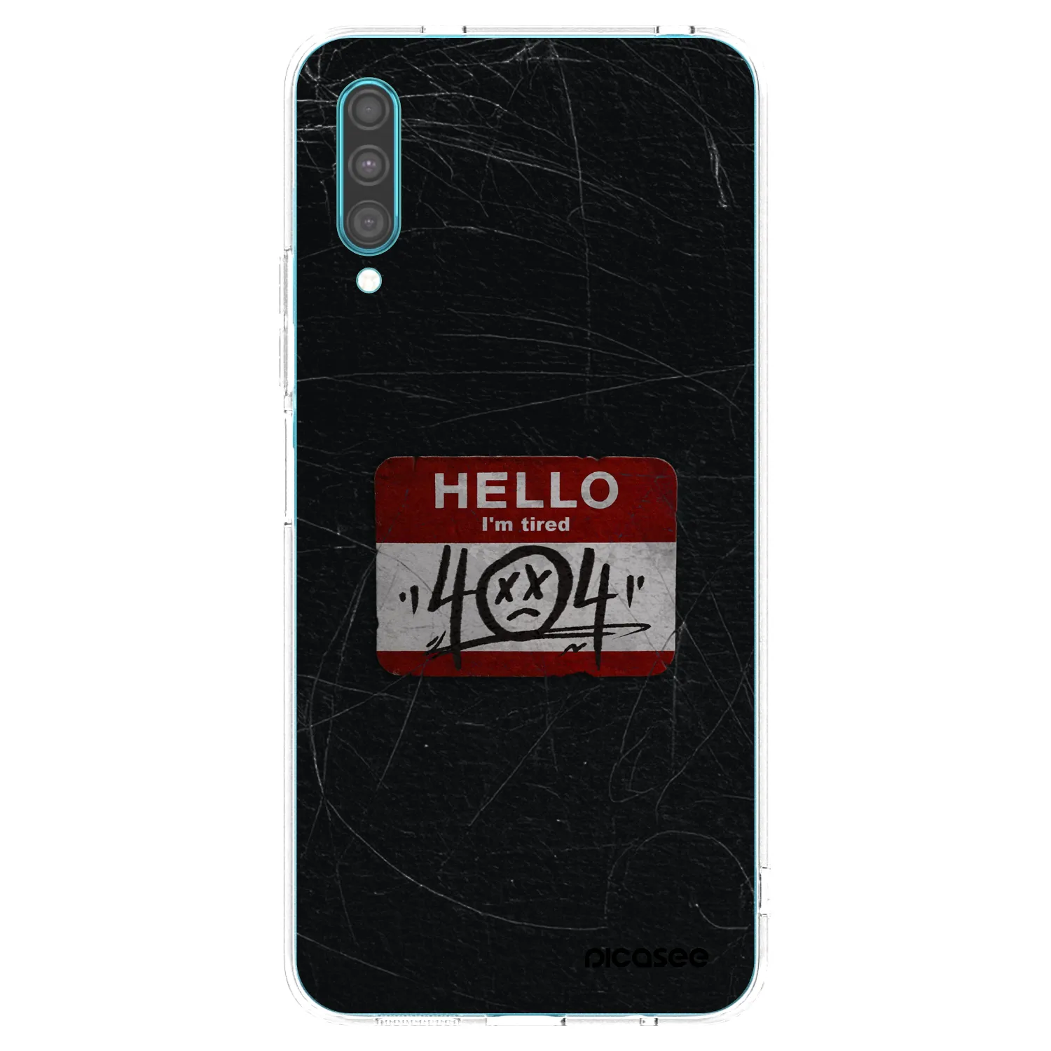 Picasee silikonski prozorni ovitek za Samsung Galaxy A30s A307F - HELLO 404