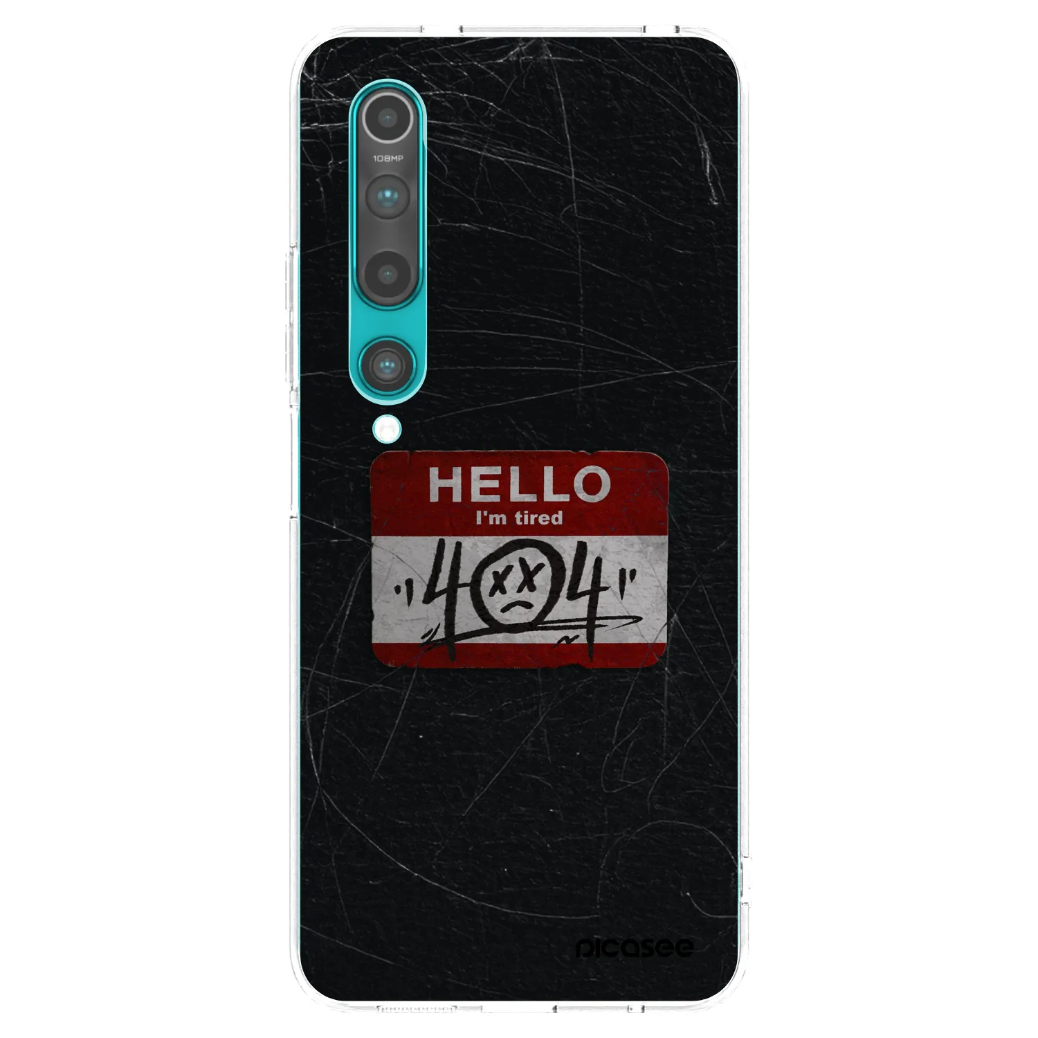 Picasee silikonski prozorni ovitek za Xiaomi Mi 10 - HELLO 404