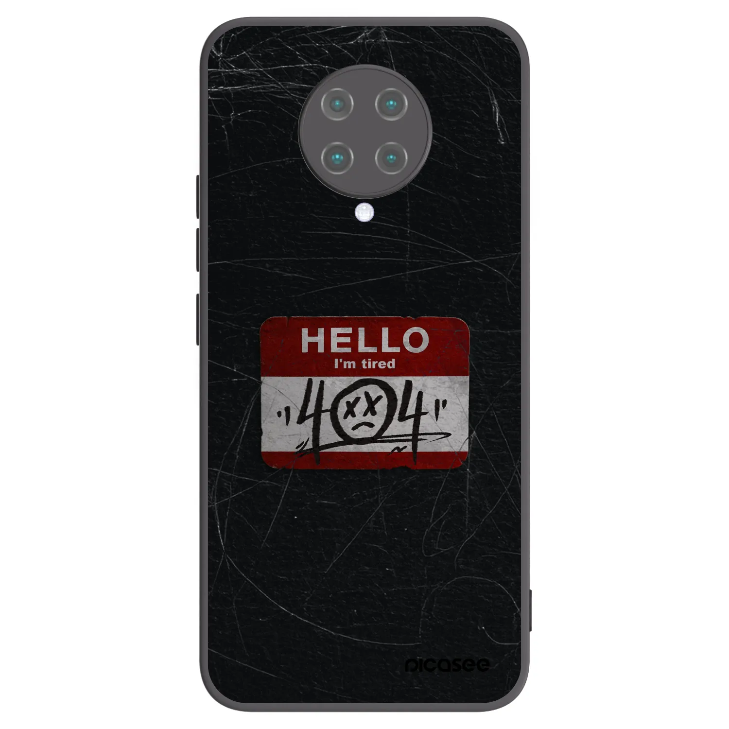 Picasee silikonski črni ovitek za Xiaomi Poco F2 Pro - HELLO 404