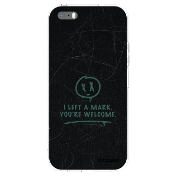 Picasee silikonski prozorni ovitek za Apple iPhone 5/5S/SE - LEFT A MARK