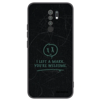 Picasee silikonski črni ovitek za Xiaomi Redmi 9 - LEFT A MARK