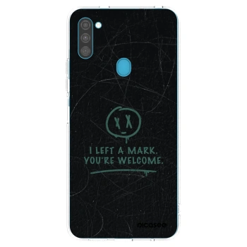 Picasee silikonski prozorni ovitek za Samsung Galaxy M11 - LEFT A MARK