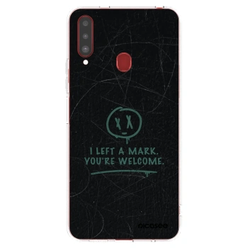 Picasee silikonski prozorni ovitek za Samsung Galaxy A20s - LEFT A MARK