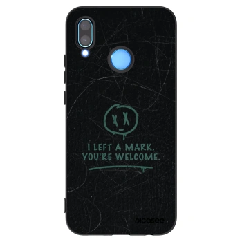 Picasee silikonski črni ovitek za Huawei P20 Lite - LEFT A MARK