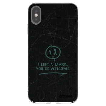 Picasee silikonski prozorni ovitek za Apple iPhone XS Max - LEFT A MARK
