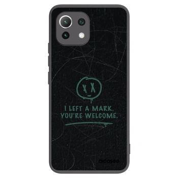 Picasee silikonski črni ovitek za Xiaomi 11 Lite 5G NE - LEFT A MARK